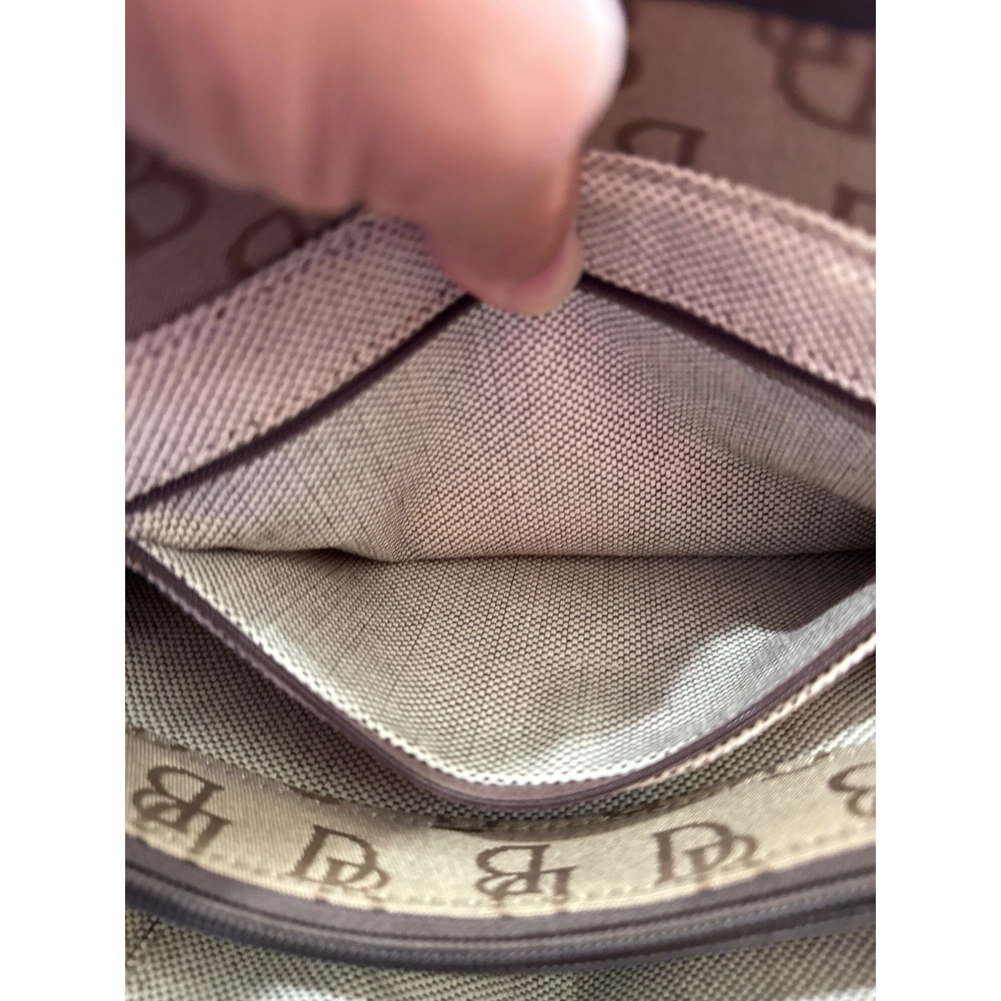 Dooney & Bourke Dooney Bourke womans Brown Leather Canvas Satchel Handbag SK Size ONE SIZE - 11 Thumbnail