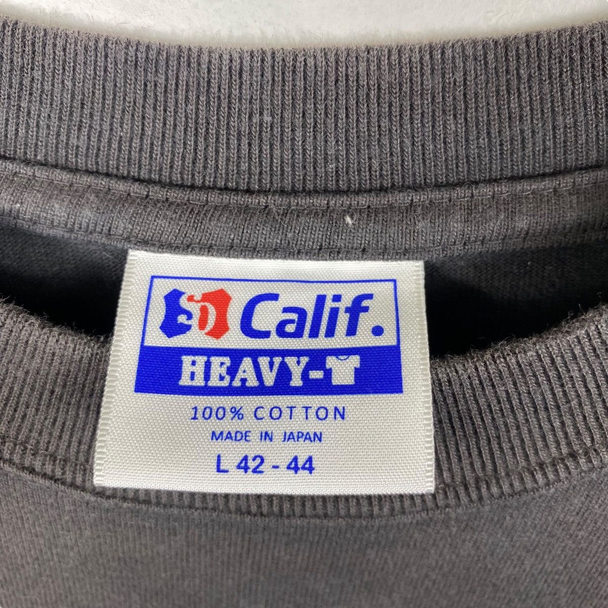Japanese Brand Japanese Brand CALIF BLACK WOLF Sunfaded Heavy Cotton Tee Size US L / EU 52-54 / 3 - 6 Thumbnail