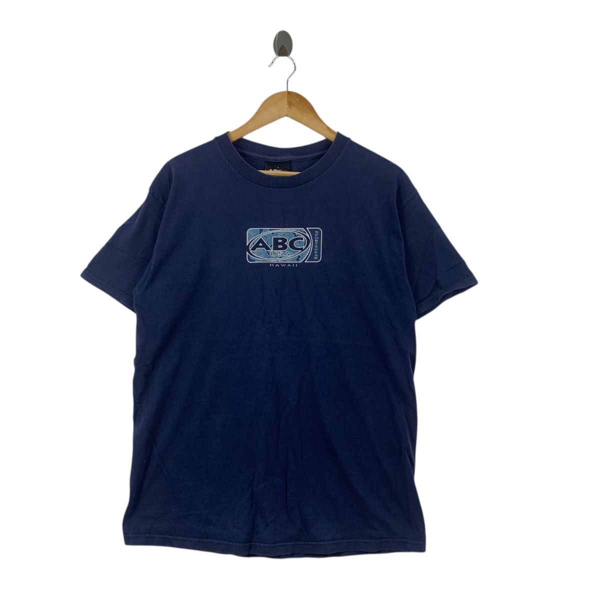 Vintage Vintage 90’ ABC USA HAWAII Sportswear Box Logo Tee Shirt Top Size US L / EU 52-54 / 3 - 3 Thumbnail