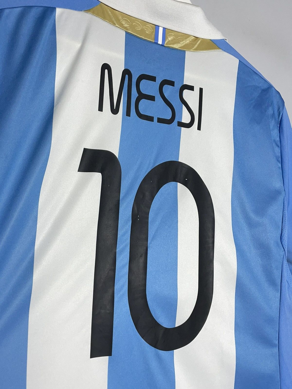 Adidas #10 Messi National Team Argentina Adidas 2011 Football Shirt Size US L / EU 52-54 / 3 - 12 Thumbnail