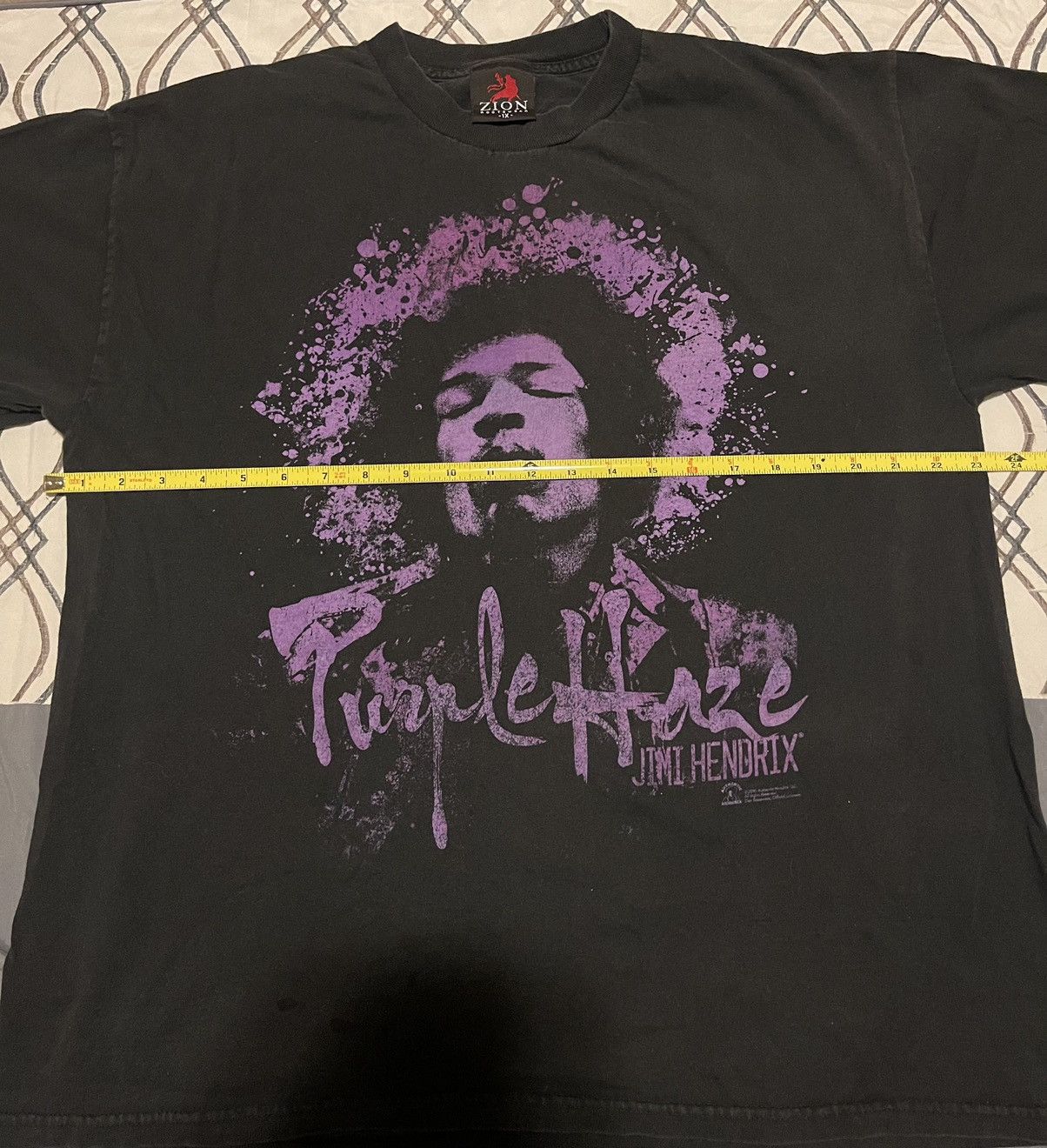 Vintage × Zion Rootswear "Purple Haze" Jimi Hendrix Tee Size US XL / EU 56 / 4 - 4 Thumbnail