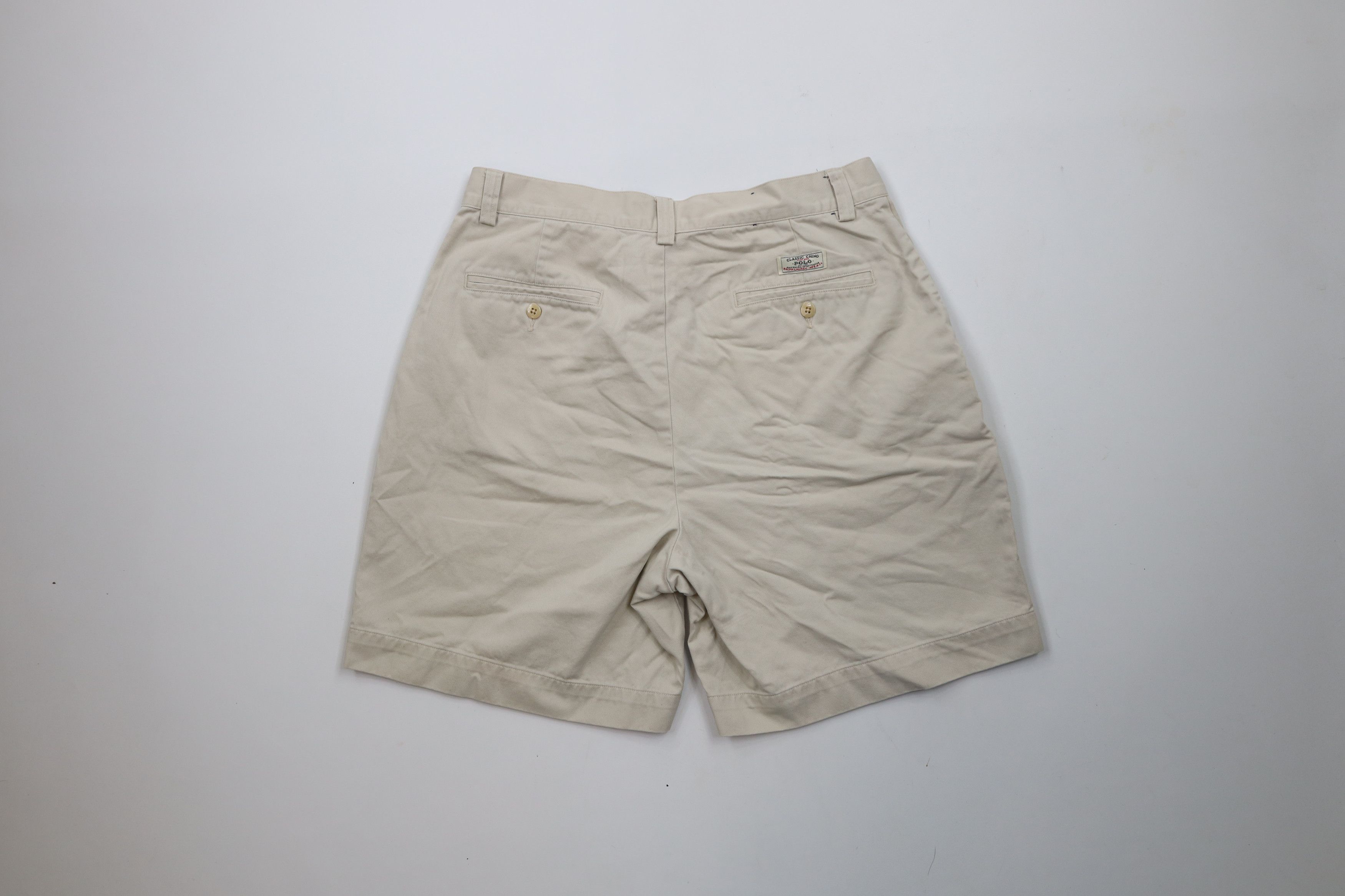 Ralph Lauren × Vintage Vintage 90s Ralph Lauren Above Knee Chino Shorts Cotton Size US 32 / EU 48 - 10 Thumbnail