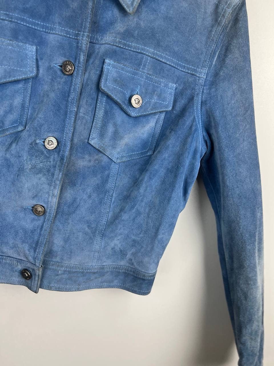 Versace × Versace Jeans Couture × Vintage Versace Jeans Couture leather vintage jacket size XS Size XS / US 0-2 / IT 36-38 - 14 Thumbnail