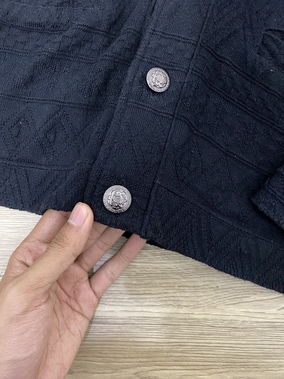Karl Kani × Vintage 💥All Black💥Karl Kani Sweatshirt Cardigan Size US M / EU 48-50 / 2 - 6 Thumbnail