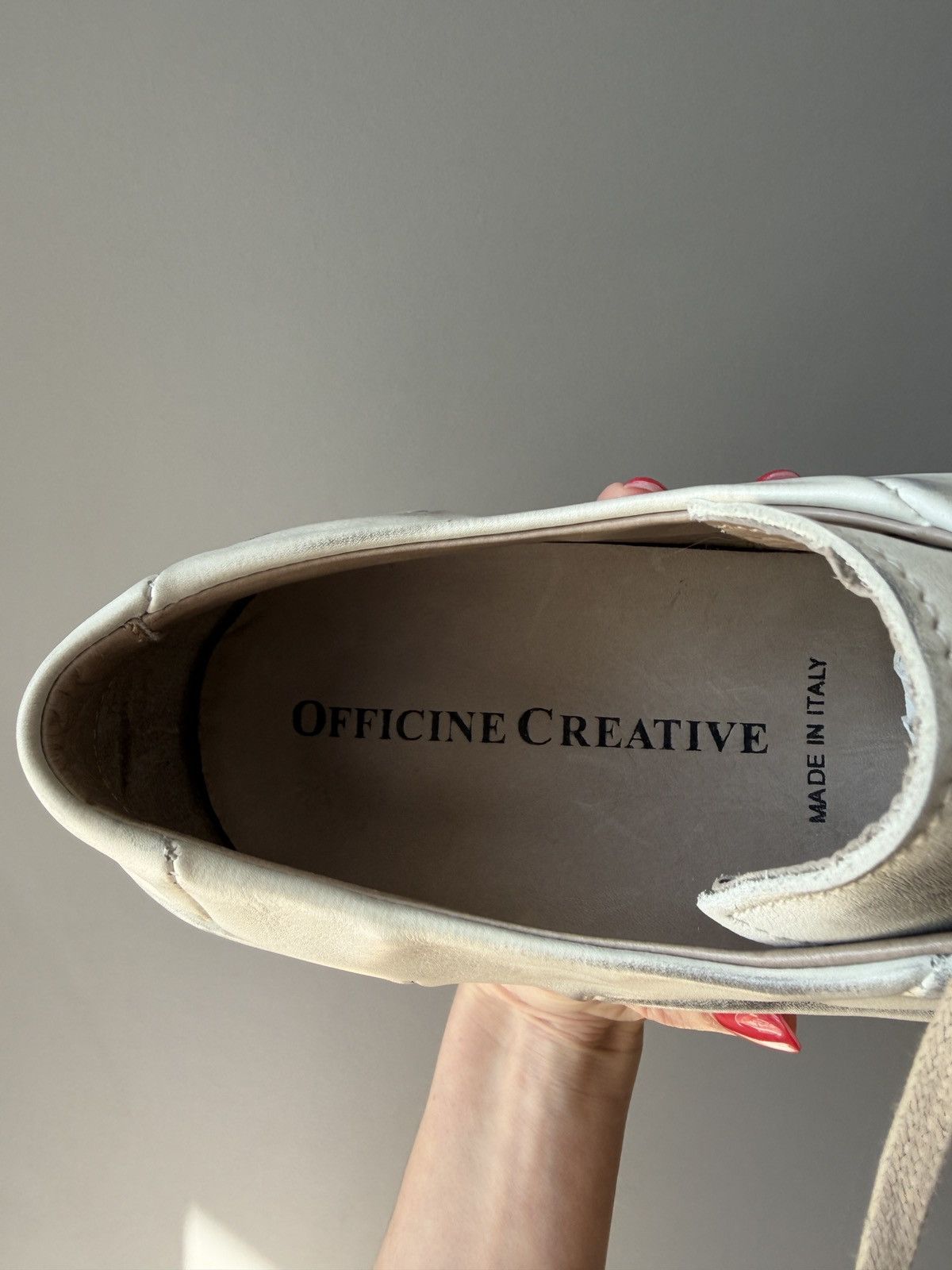 Officine Creative Officine Creative Vintage Distressed Low Top Sneakers Size US 10 / EU 43 - 10 Thumbnail