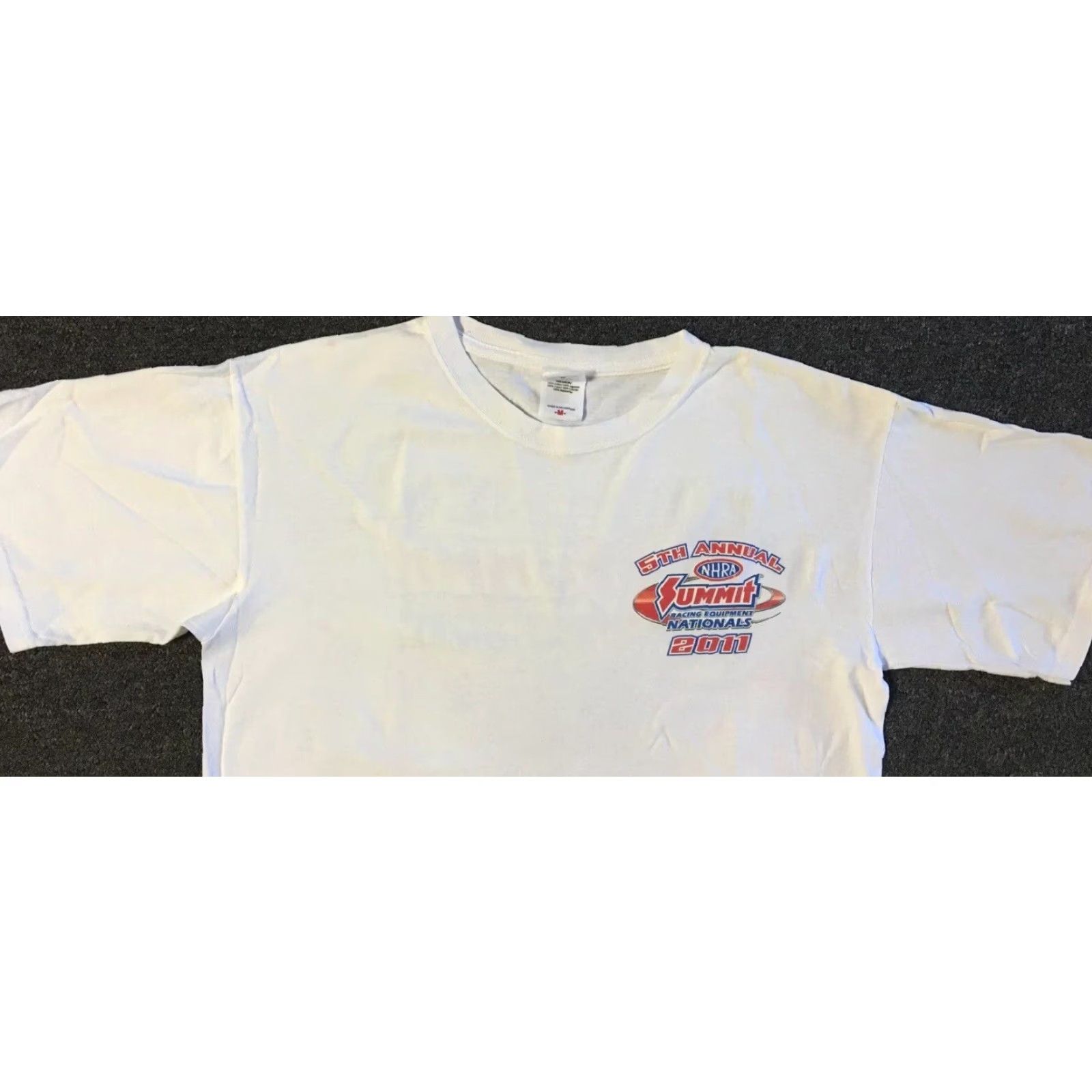 NASCAR VINTAGE NHRA Drag Racing Nationals Faded Shirt M White USA Car Biker Grunge 80s 90s NASCAR Mens Man Cave Size US M / EU 48-50 / 2 - 7 Thumbnail