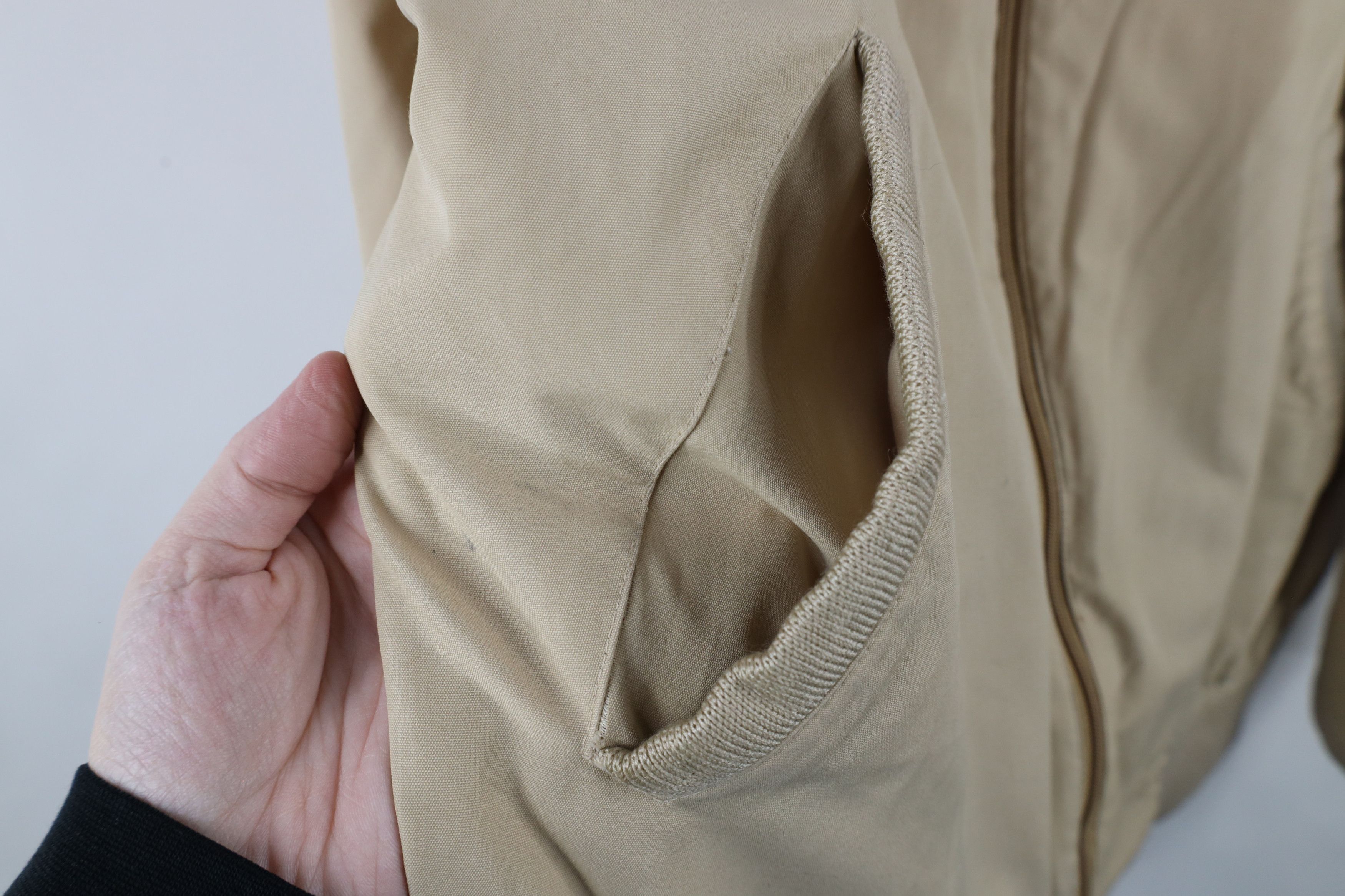 Vintage Vintage 70s Streetwear Cafe Racer Bomber Jacket Beige Size US XL / EU 56 / 4 - 10 Thumbnail