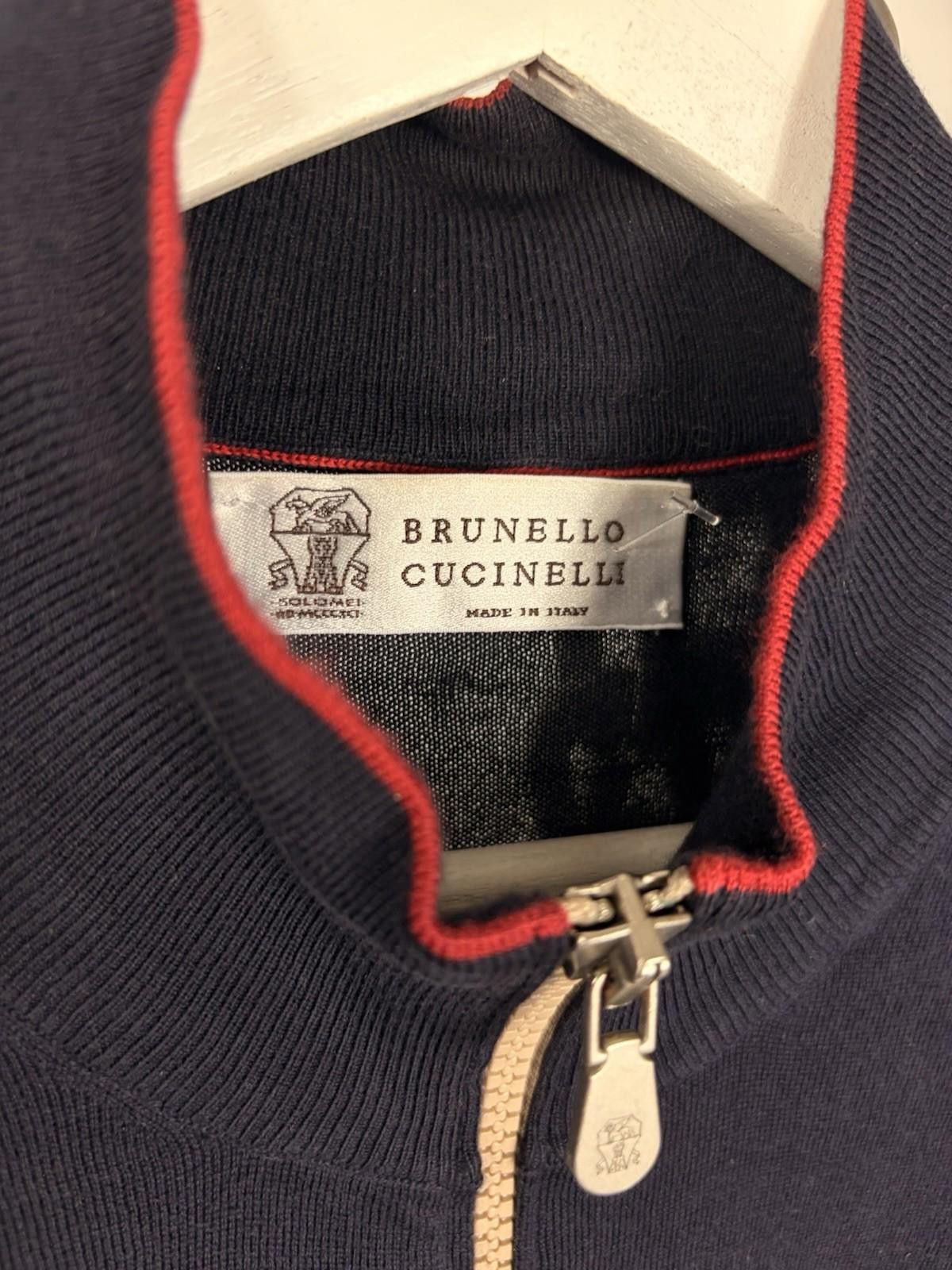 Brunello Cucinelli Vintage Brunello Cucinelli Full Zip Sweater Size US L / EU 52-54 / 3 - 3 Thumbnail