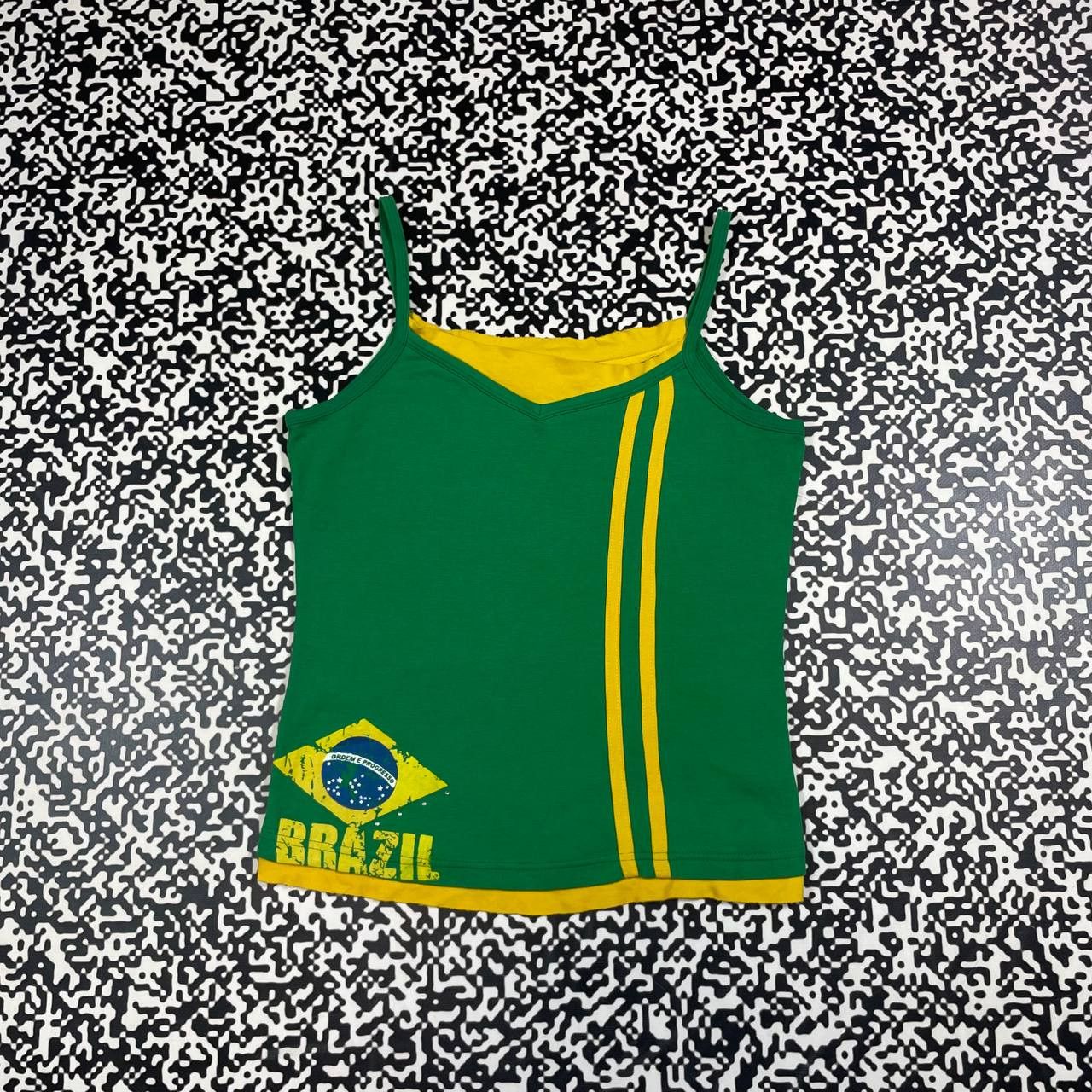 Vintage Vintage Y2K Brazil Retro Soccer Style Brasil Tank Top Casual Size M / US 6-8 / IT 42-44 - 2 Thumbnail