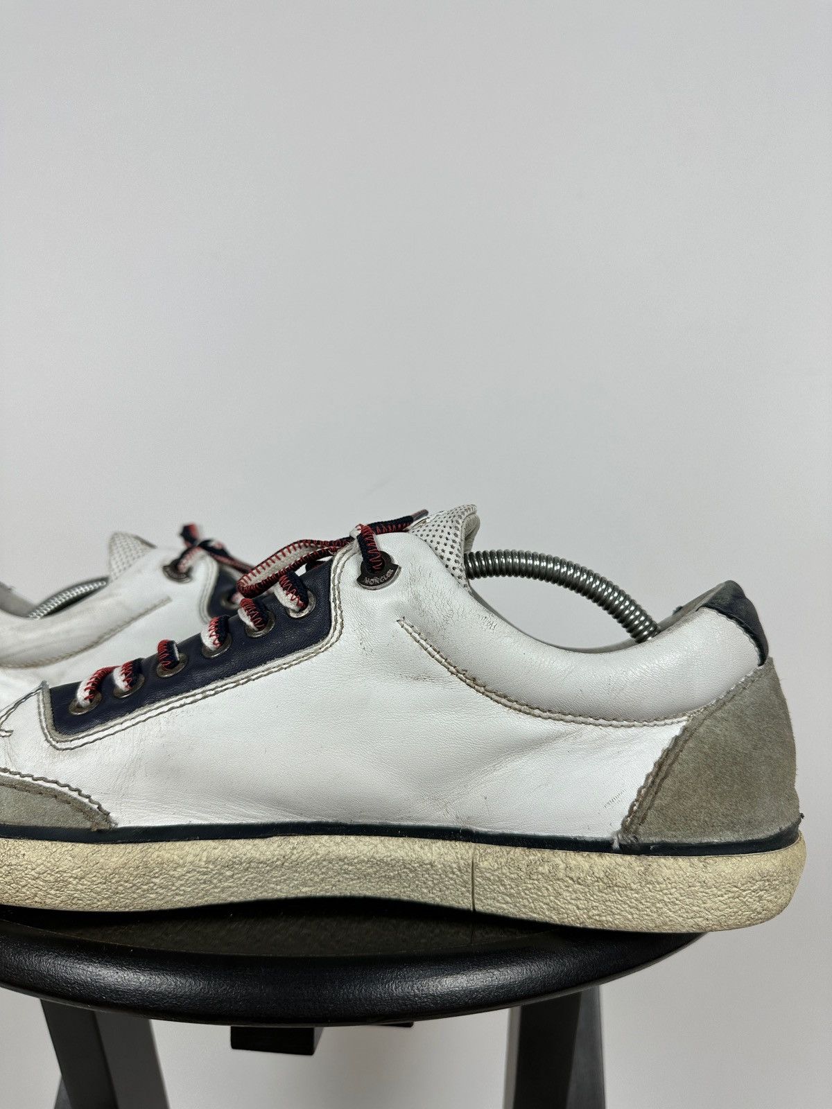 Moncler Moncler Academie Scarpa Leather Low Top Sneakers Size US 11 / EU 44 - 18 Thumbnail