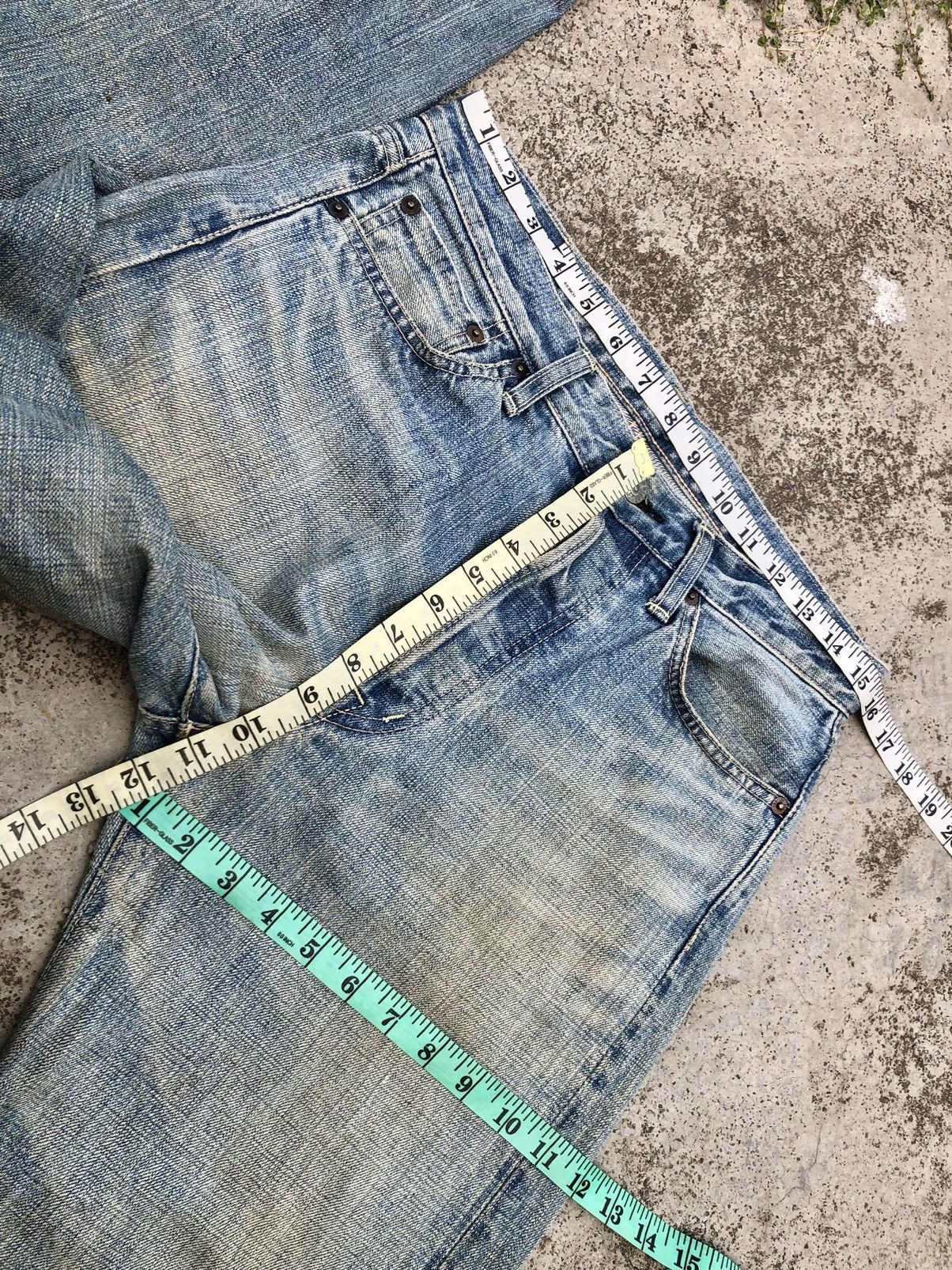OMNIGOD WIDE LEG BAGGY VINTAGE OMNIGOD SELVEDGE DENIM Size US 31 - 11 Thumbnail