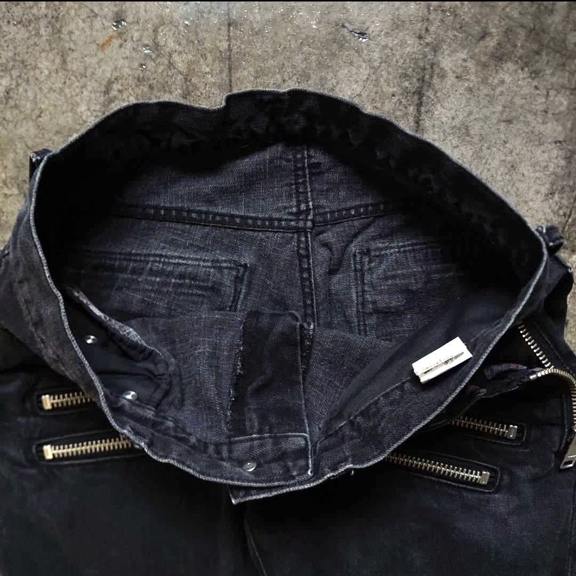 Vintage PPFM Zipper Punk Bikers Denim