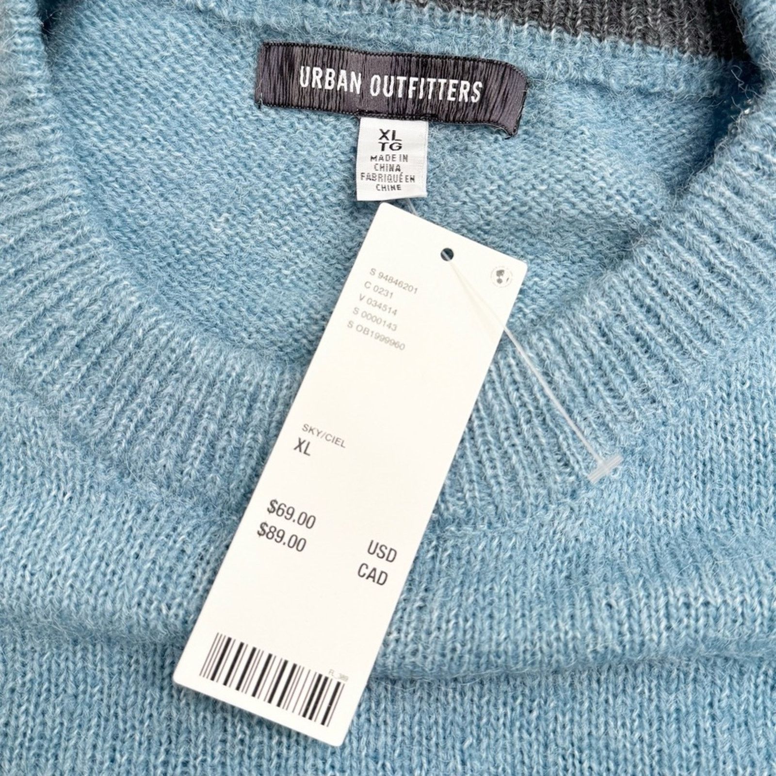 Urban Outfitters Urban Outfitters Hudson Shrunken Crew Neck Sweater XL Size US XL / EU 56 / 4 - 5 Thumbnail