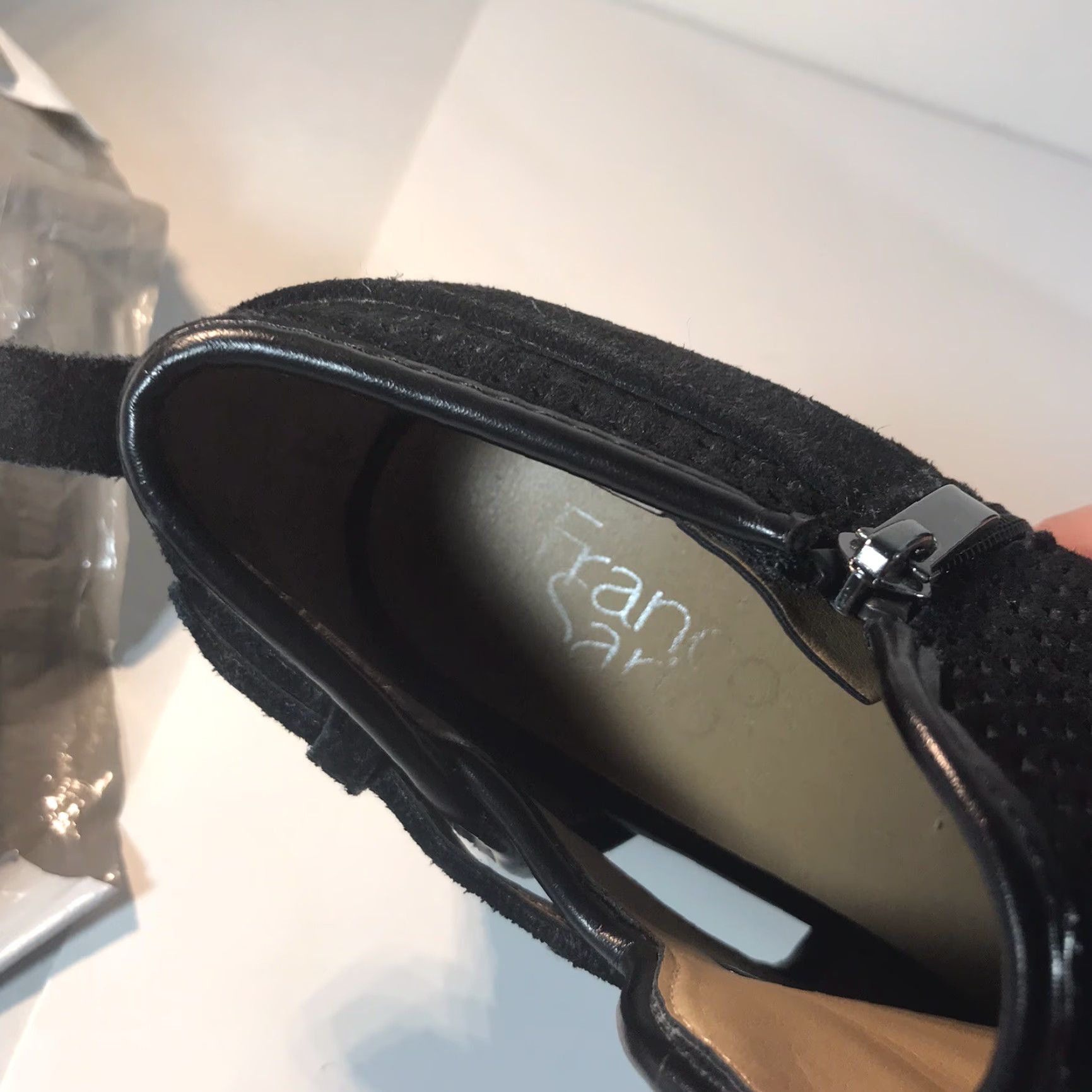 Franco Sarto VINTAGE Franco Sarto Dale 2 Black Suede Ankle Booties Womens Size 8.5M 3in Block Heel Size US 9 / IT 39 - 5 Thumbnail