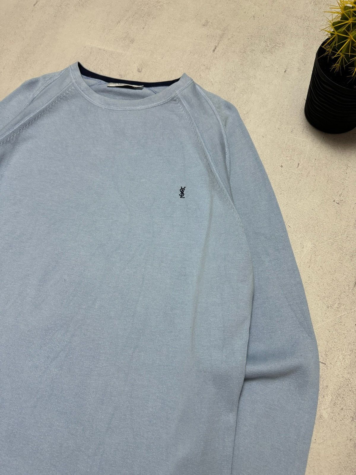 Vintage × Yves Saint Laurent Vintage Yves Saint Laurent Sweater Knit Sweatshirt Baggy 90s Size US XXL / EU 58 / 5 - 3 Thumbnail