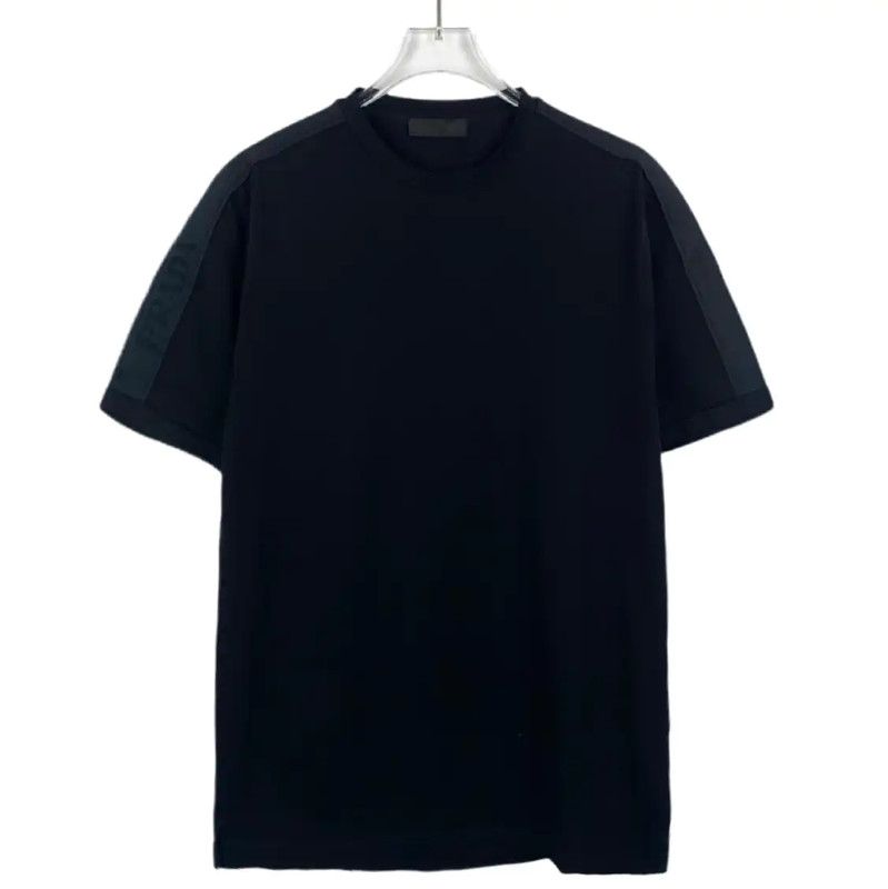 Prada Prada Black Cotton Men's T-Shirt Size S Size US S / EU 44-46 / 1 - 1 Thumbnail