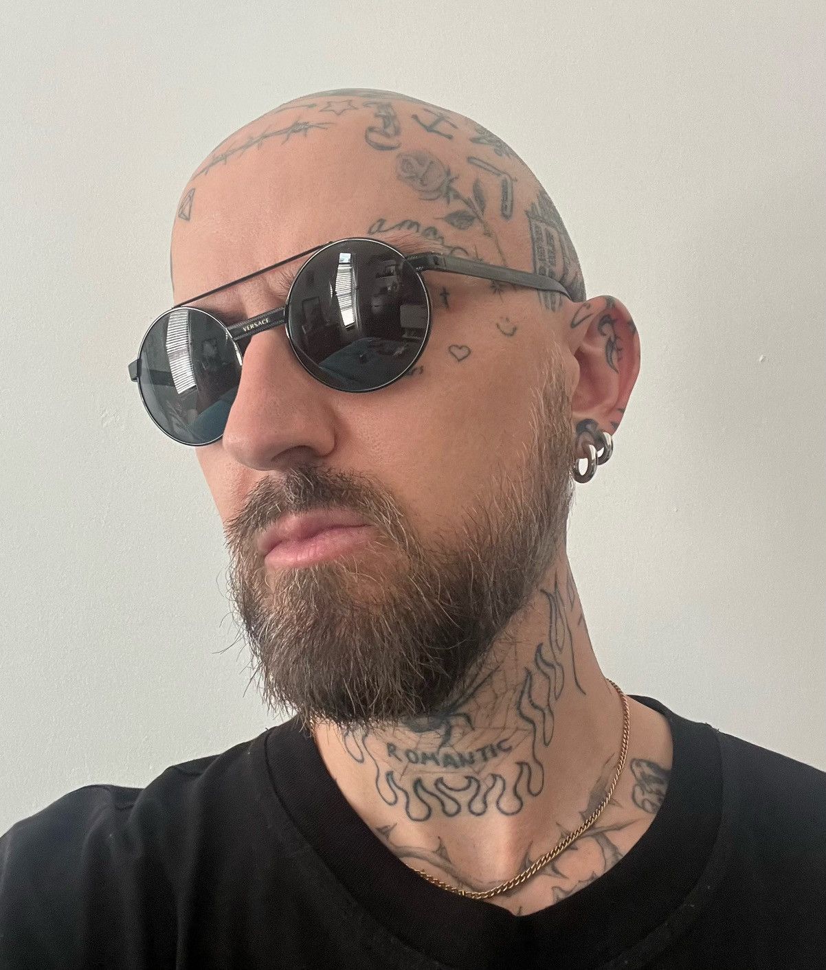 Versace Versace black round sunglasses Size ONE SIZE - 2 Thumbnail