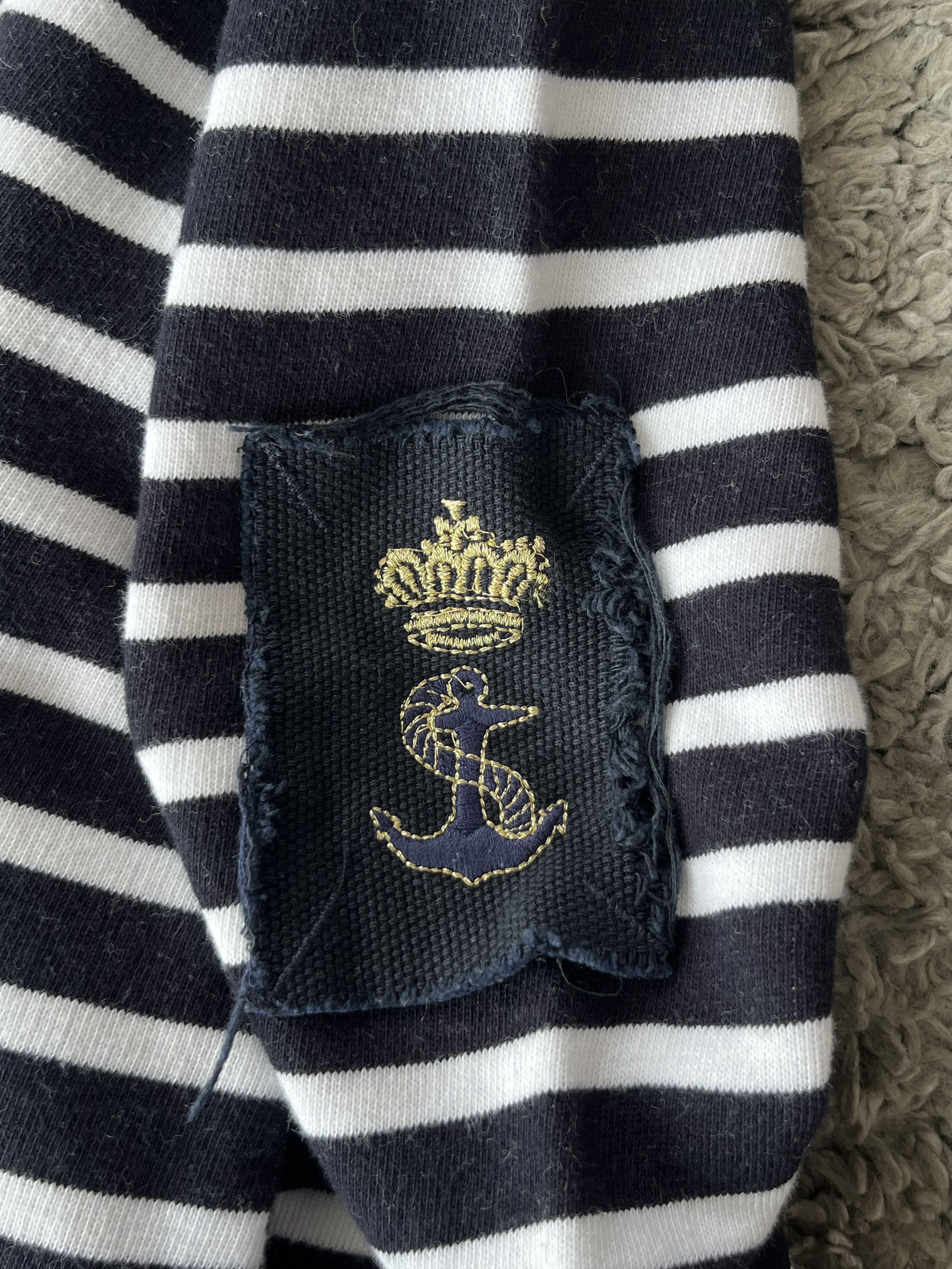 Dolce & Gabbana DOLCE&GABBANA Vintage 1/2 Zip Up Sweater Striped Shirt Size US M / EU 48-50 / 2 - 5 Thumbnail