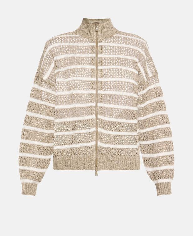 Brunello Cucinelli Linen cardigan Size S / US 4 / IT 40 - 1 Thumbnail