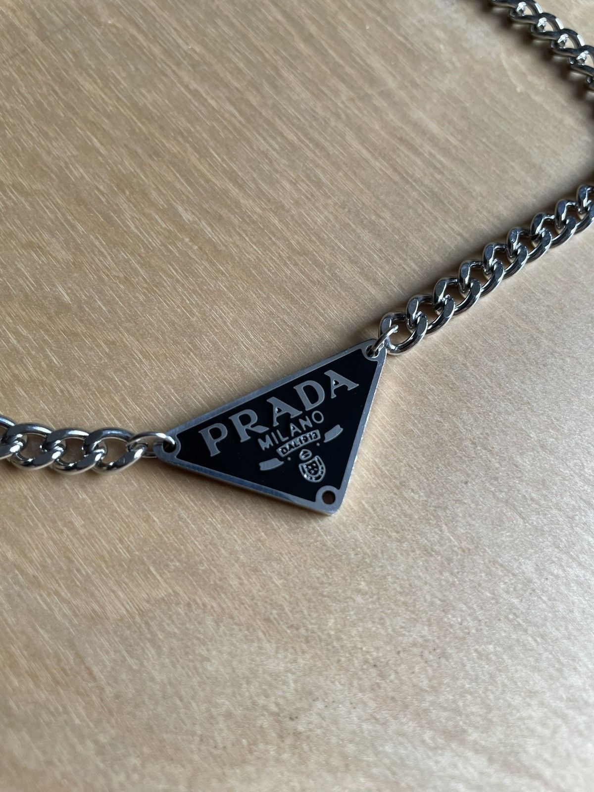 Jewelry Prada Symbole Reworked Pendant Prada Necklace Size ONE SIZE - 12 Thumbnail