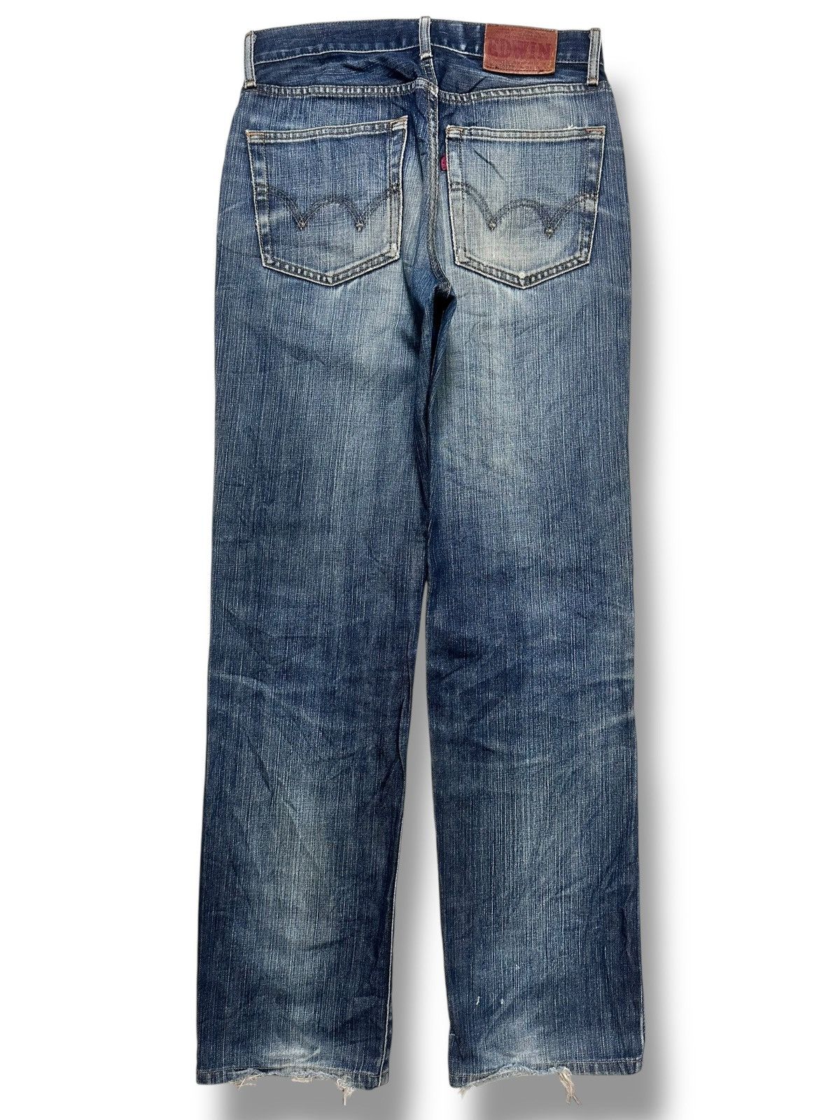 Edwin EDWIN 503 ZZ Vintage Distressed Japan Straight Jeans & Faded Size US 30 / EU 46 - 3 Thumbnail
