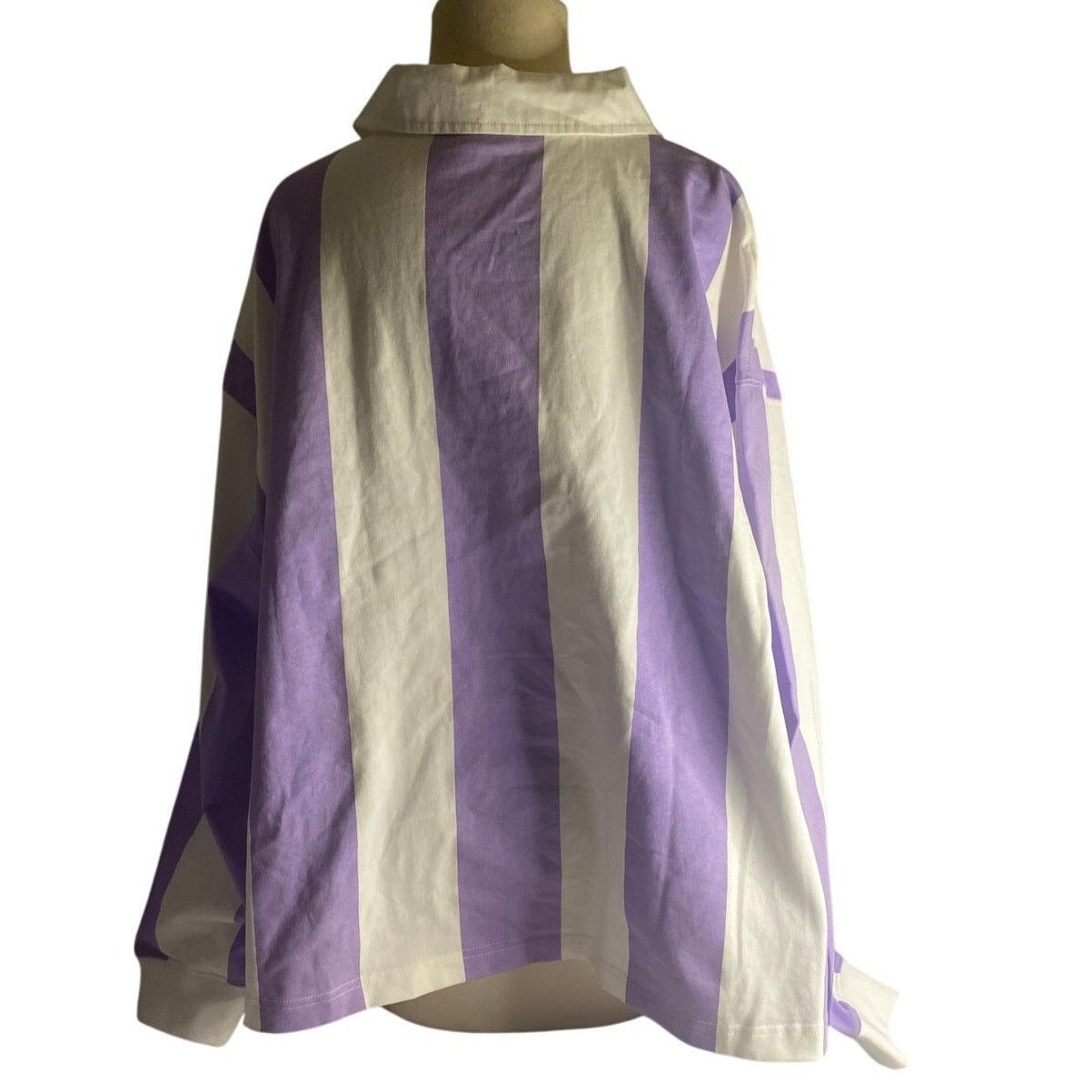 Disney Vintage Disney Mickey & Co Purple White Striped 2X Size XXL / US 16-18 / IT 52-54 - 6 Thumbnail