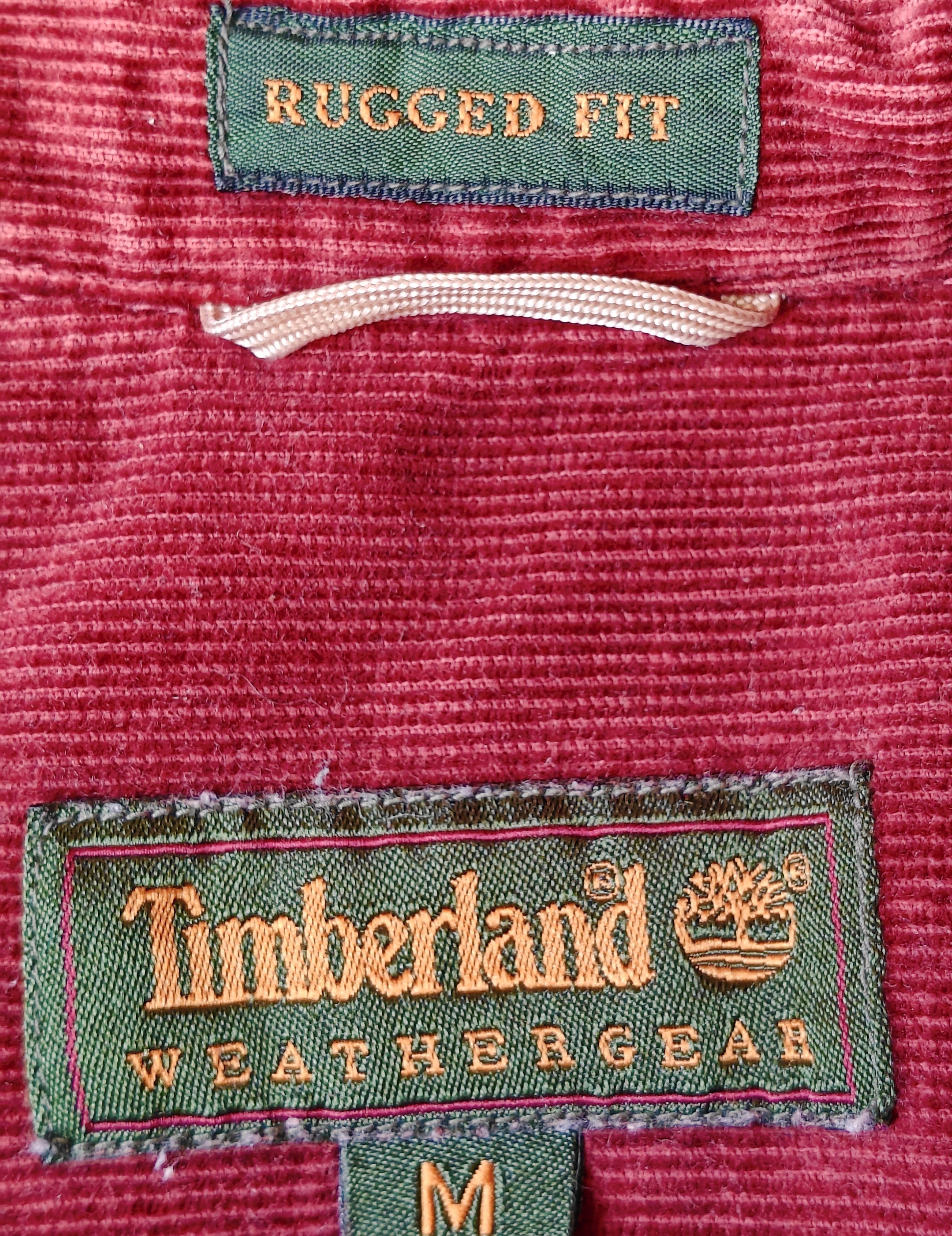 Timberland Vintage 1998 Timberland Weathergear Corduroy Shirt Burgundy Size US M / EU 48-50 / 2 - 2 Thumbnail