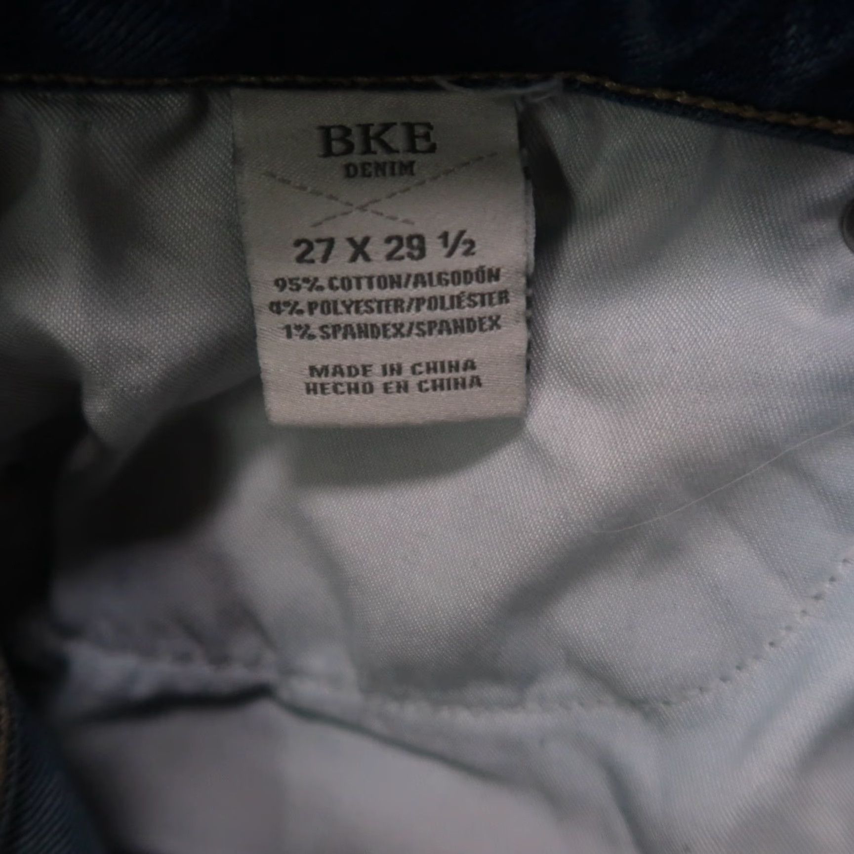Vintage VINTAGE Buckle Billie Slim Bootcut Jeans women's 27x29.5 Blue Stretch Denim High rise Size 27" / US 4 / IT 40 - 5 Thumbnail
