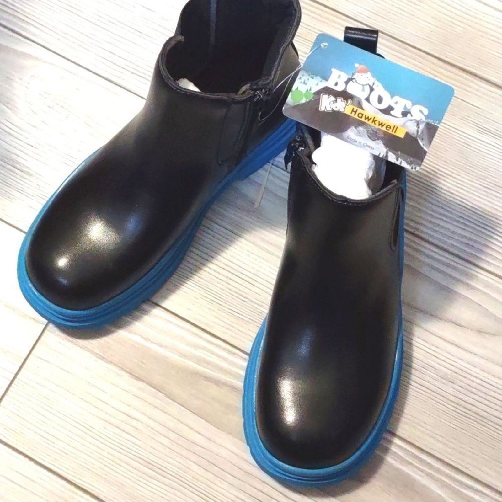 Other (28-3241) Hawkwell Girls Boys Patent Waterproof Boots Sz 4 Size US 4 / IT 34 - 3 Thumbnail