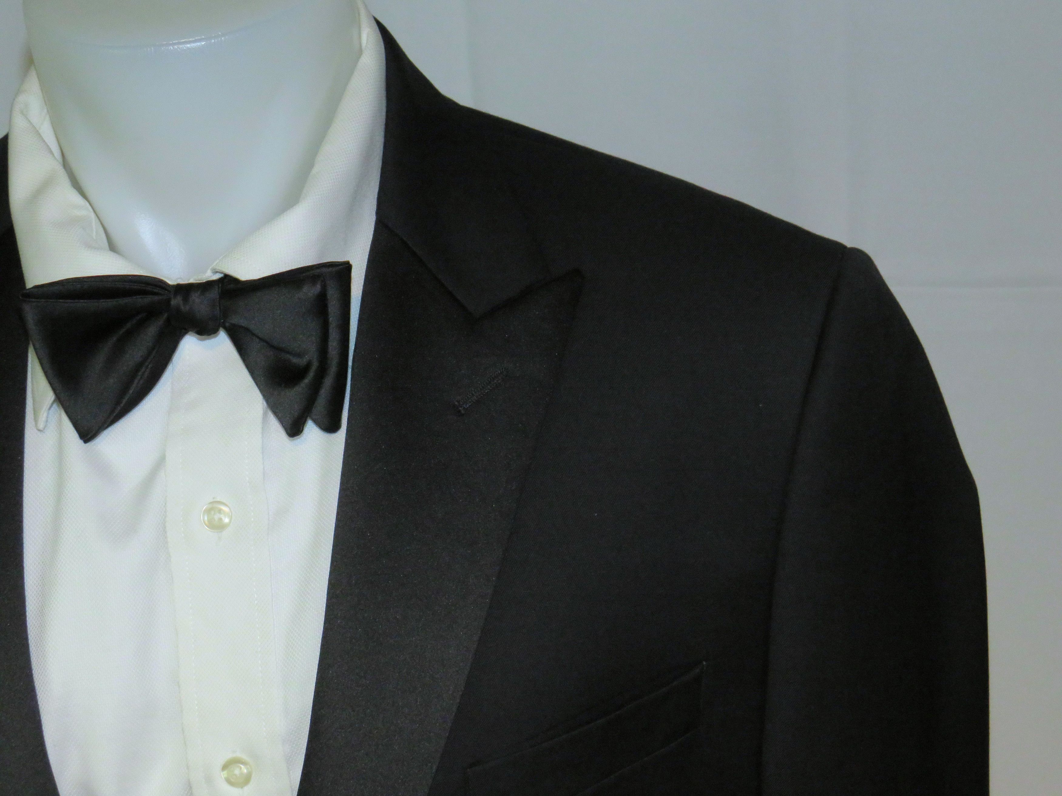 J.Crew Ludlow Tollegno Black Barathea Two Button Tuxedo Jacket 44R Size 44R - 5 Thumbnail
