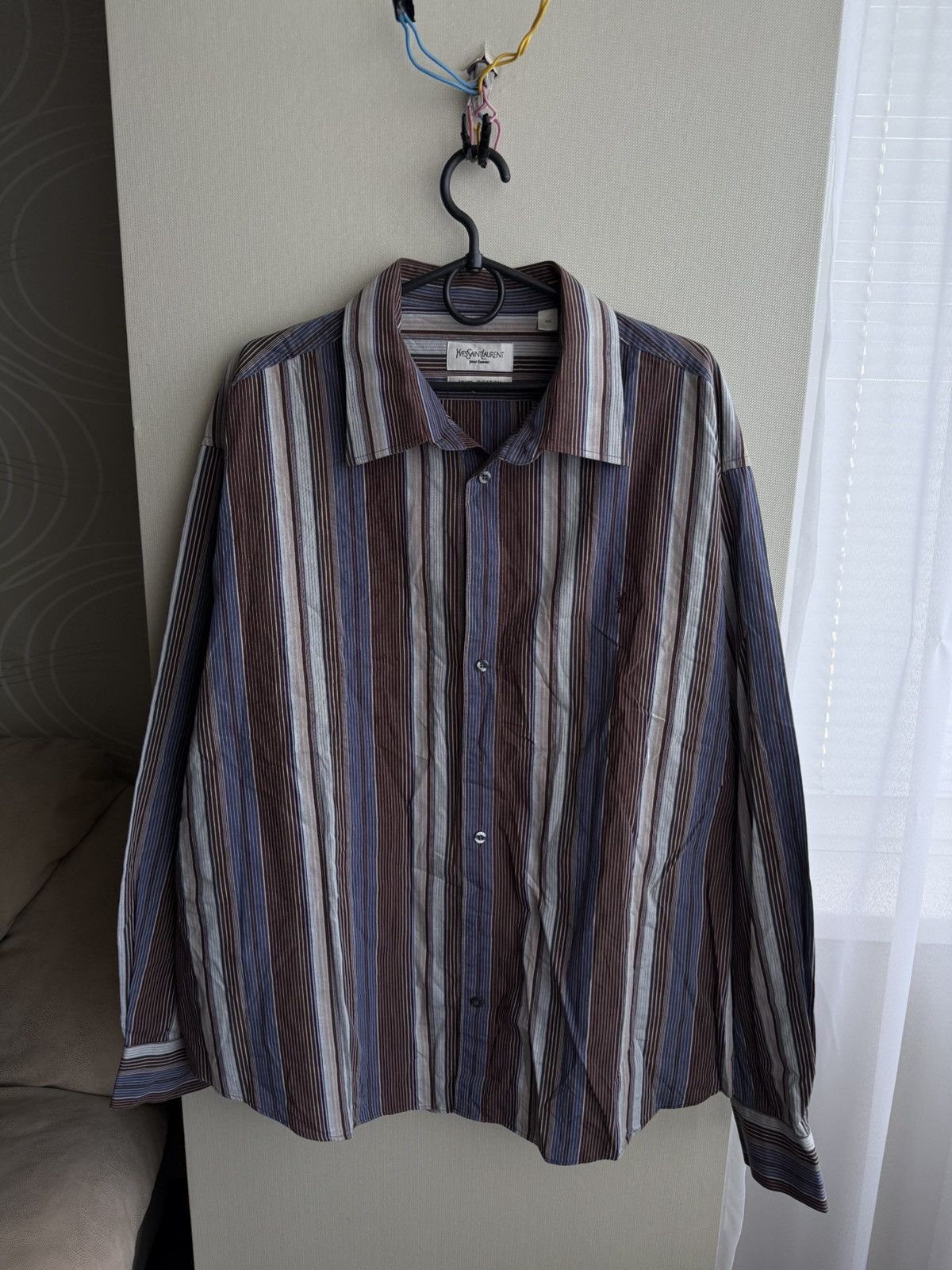 Yves Saint Laurent Multicolor YSL Shirt Cotton Yves Saint Laurent Shirt Size US XXL / EU 58 / 5 - 1 Thumbnail