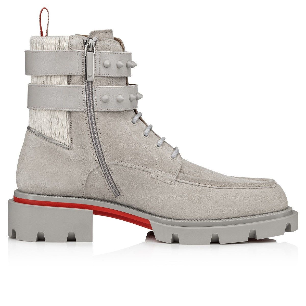 Christian Louboutin o1bcso1str1024 Our Fight Flat in Grey Size US 10 / EU 43 - 2 Thumbnail