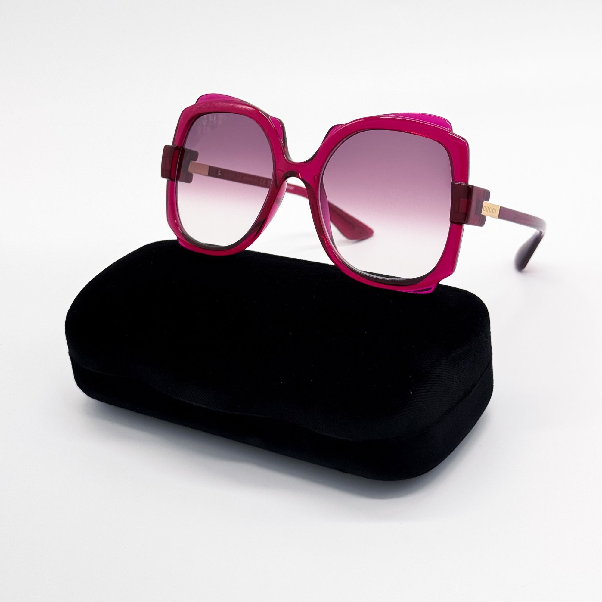 NEW GUCCI GEOMETRIC SUNGLASSES GUCCI GG1431S 004 IVORY GREY EYEWEAR Opticontacts.com -- Gucci GG1431S main image 3
