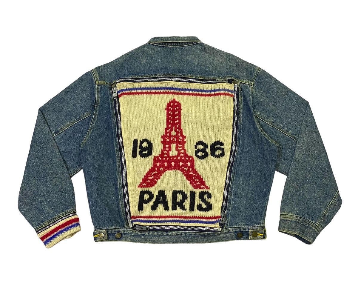 Hysteric Glamour Hysteric Glamour Paris Knit Patch Elfen Logo Denim Jacket Size US L / EU 52-54 / 3 - 4 Thumbnail