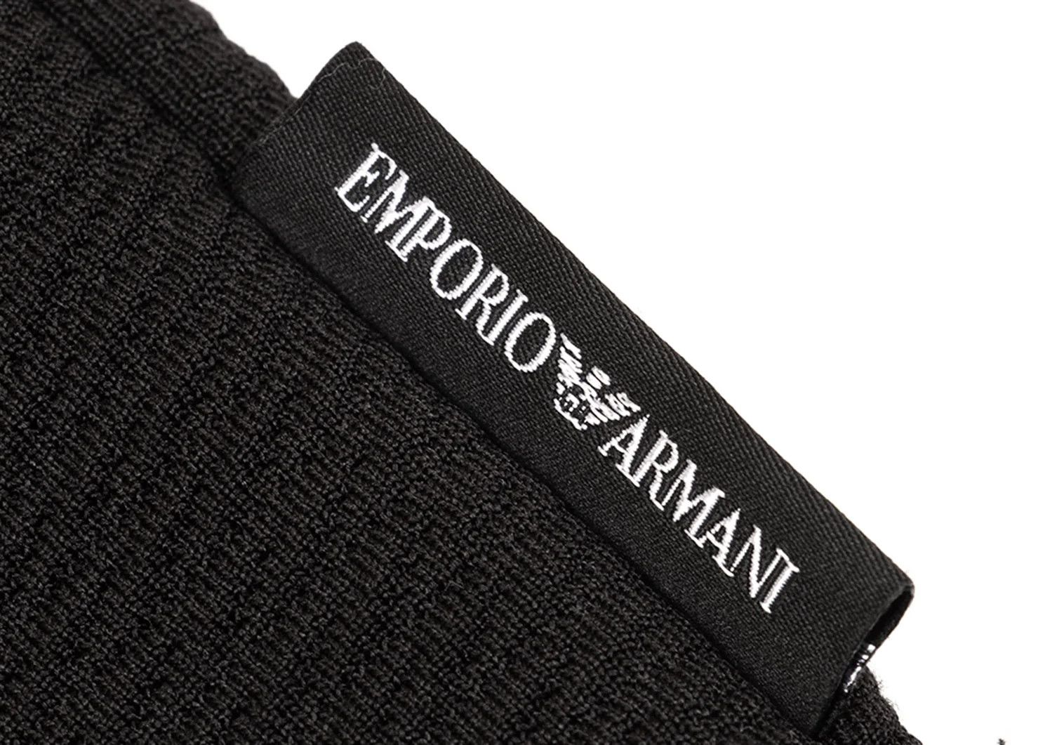 Emporio Armani Design Woven T-shirt in Black Size L Size US L / EU 52-54 / 3 - 5 Thumbnail