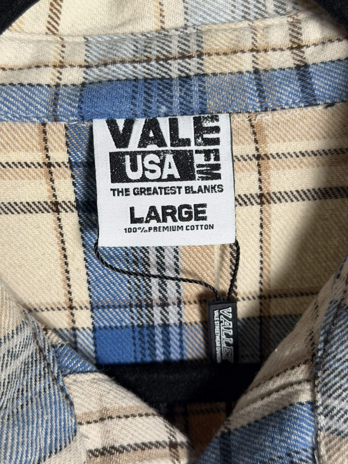Vale Vale Forever Skyfall Flannel 'Cream/Blue’ Size US L / EU 52-54 / 3 - 2 Thumbnail