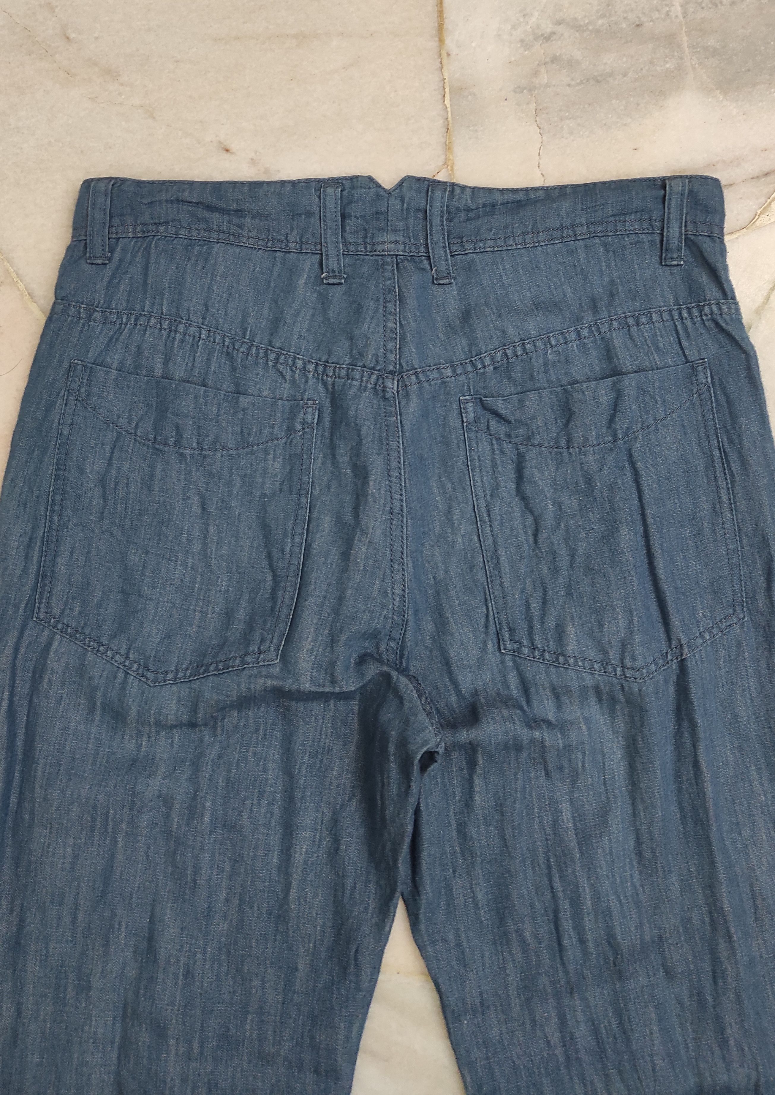 Katharine Hamnett London AW 1999 KATHERINE HAMNET LONDON COTTON LINEN PANTS Size US 31 - 8 Thumbnail