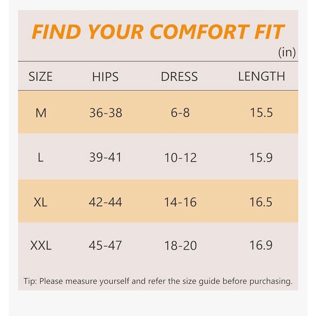 The Unbranded Brand Slip Shorts for Under Dresses Anti Chafing High Waisted Sz L Size 32" / US 10 / IT 46 - 4 Thumbnail