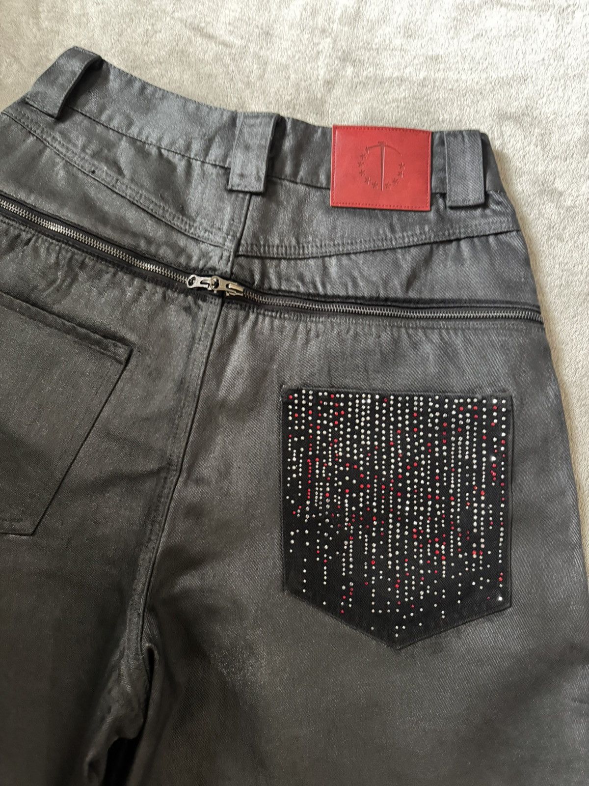Other TecnineGroup Drill Waxed Black Jeans Size US 32 / EU 48 - 10 Thumbnail