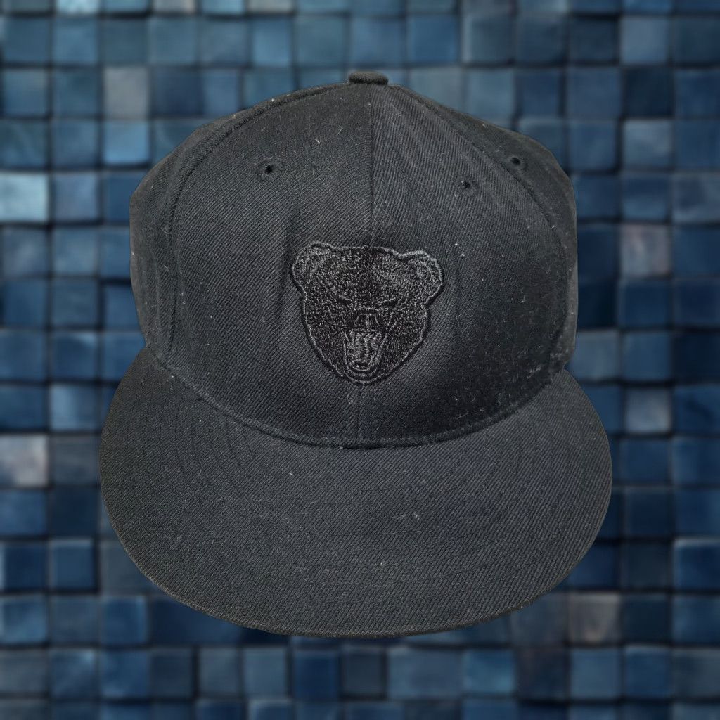 Lids VINTAGE LIDS Black Bear Cap Fitted Mens 7 1/2 Baseball Hat Wool Blend Size ONE SIZE - 1 Thumbnail