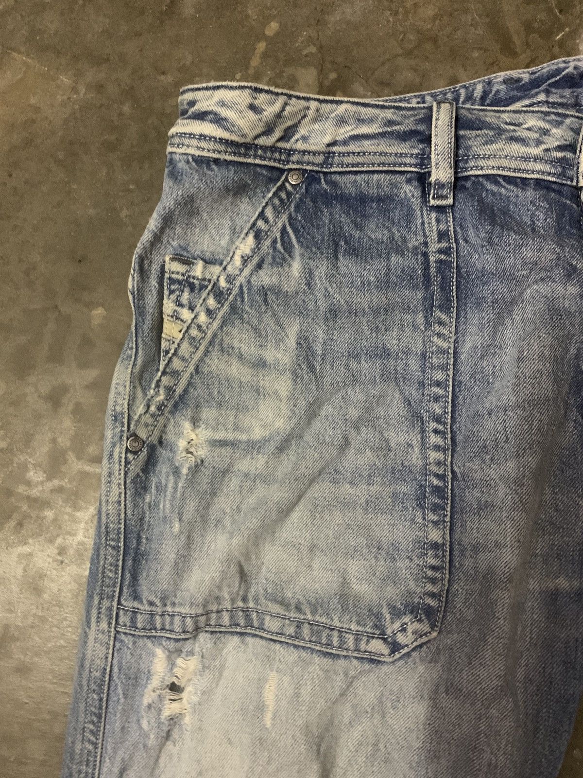 Diesel Diesel Loiku Distressed Flare Denim Jeans Size US 34 / EU 50 - 5 Thumbnail