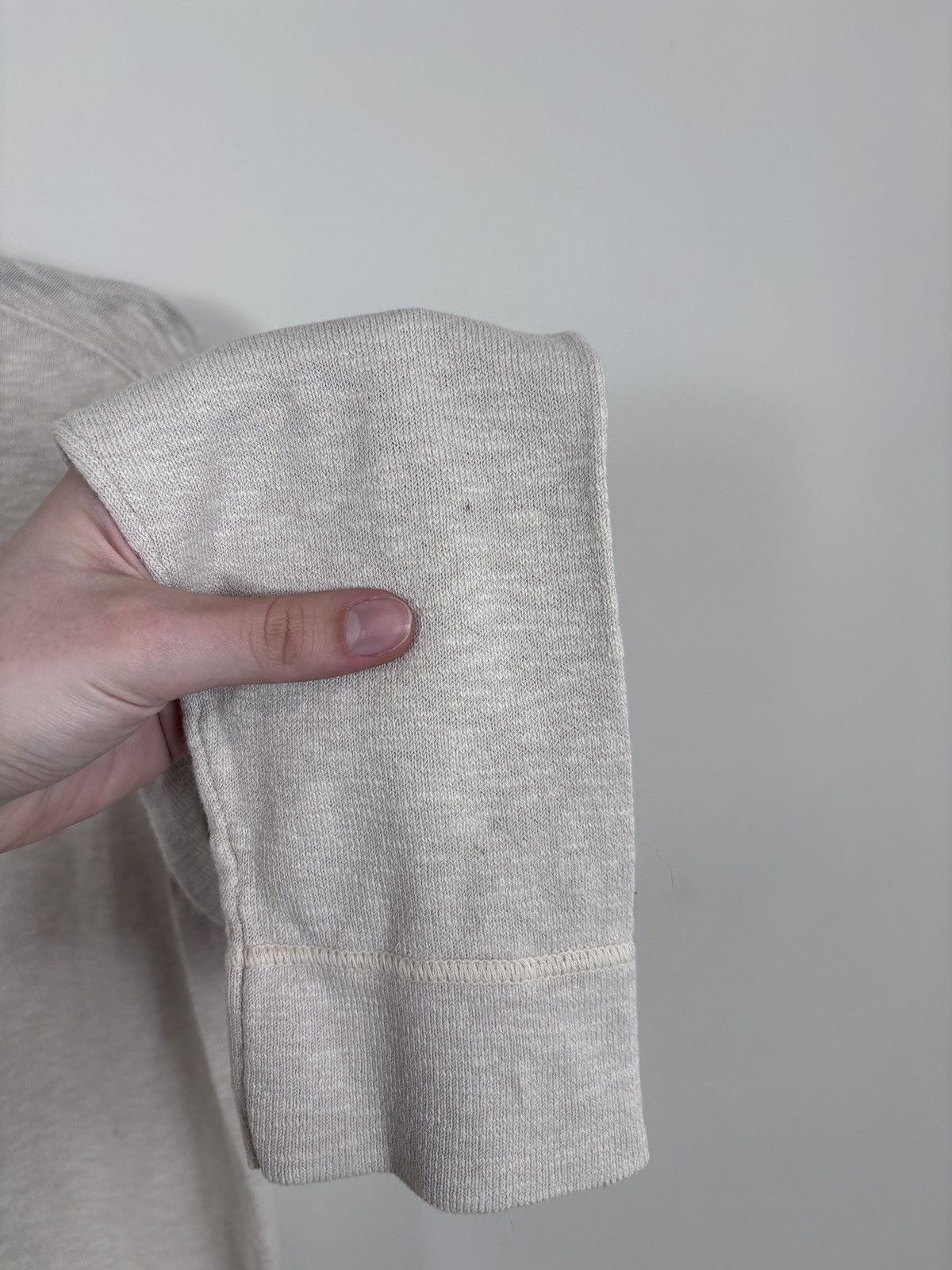 Stone Island Vintage Stone Island Men’s Beige Knit V-Neck Sweater Size US M / EU 48-50 / 2 - 18 Thumbnail