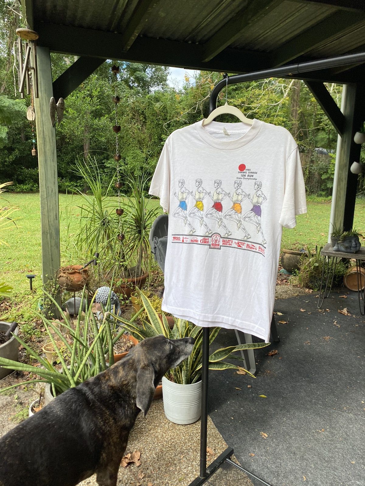 Other 1985 Single Stitch White Marathon Runner Graphic Tee Large Size US L / EU 52-54 / 3 - 2 Thumbnail
