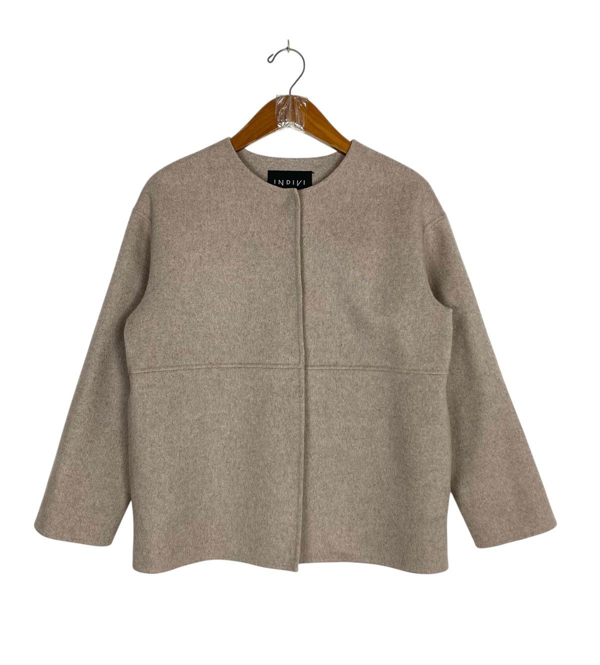 Japanese Brand Rare‼️Indivi x Hamilton Lambswool Coat Size M / US 6-8 / IT 42-44 - 1 Thumbnail
