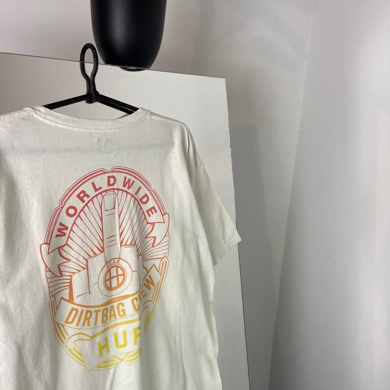 Huf T-Shirt HUF A.C.A.B. Wordl Wide Dirtbag Crew Print Oversized Size US L / EU 52-54 / 3 - 1 Thumbnail