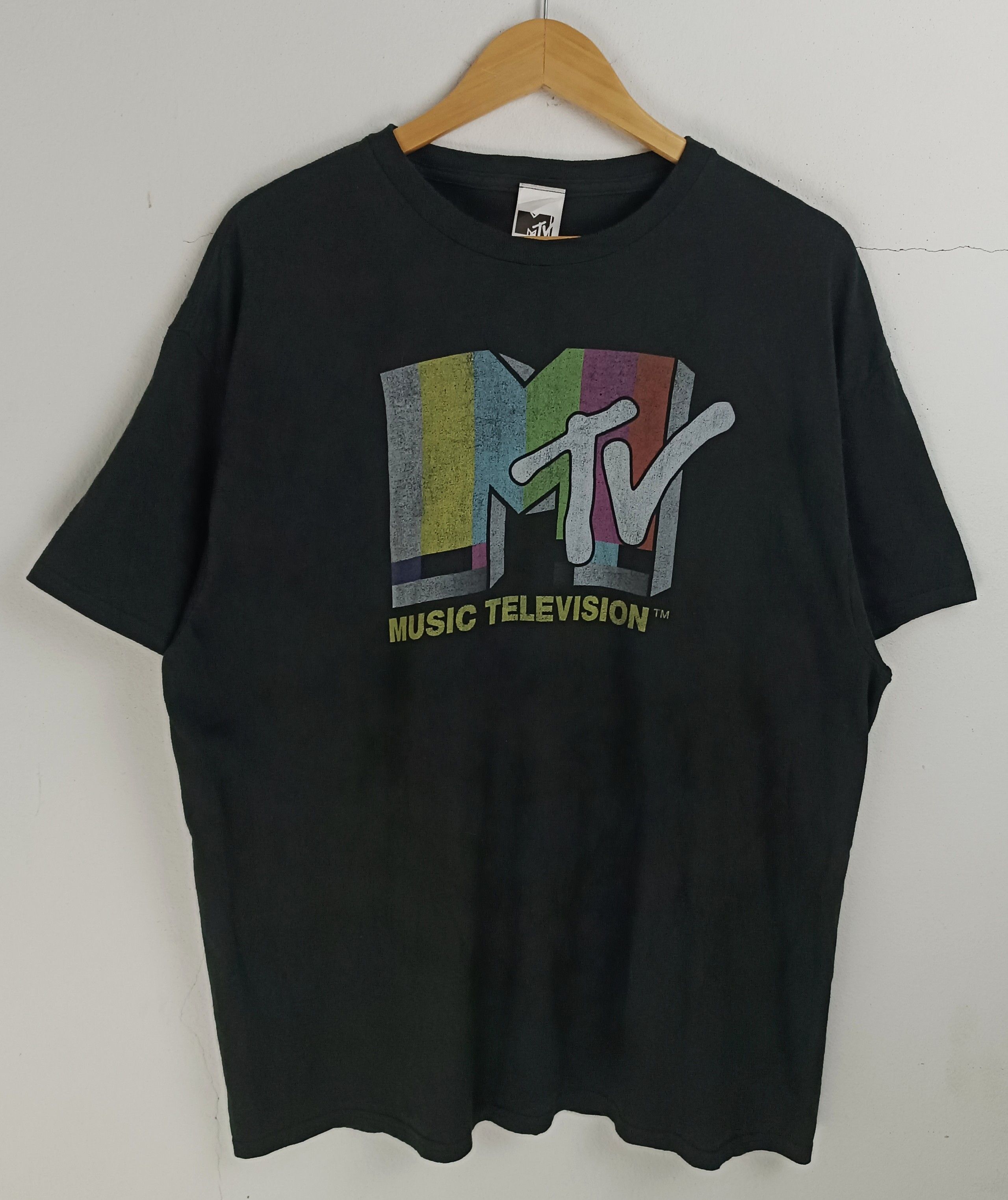 Mtv VINTAGE MTV MUSIC TELEVISION CLASSIC LOGO ROCK PUNK GRUNGE Size US XL / EU 56 / 4 - 3 Thumbnail