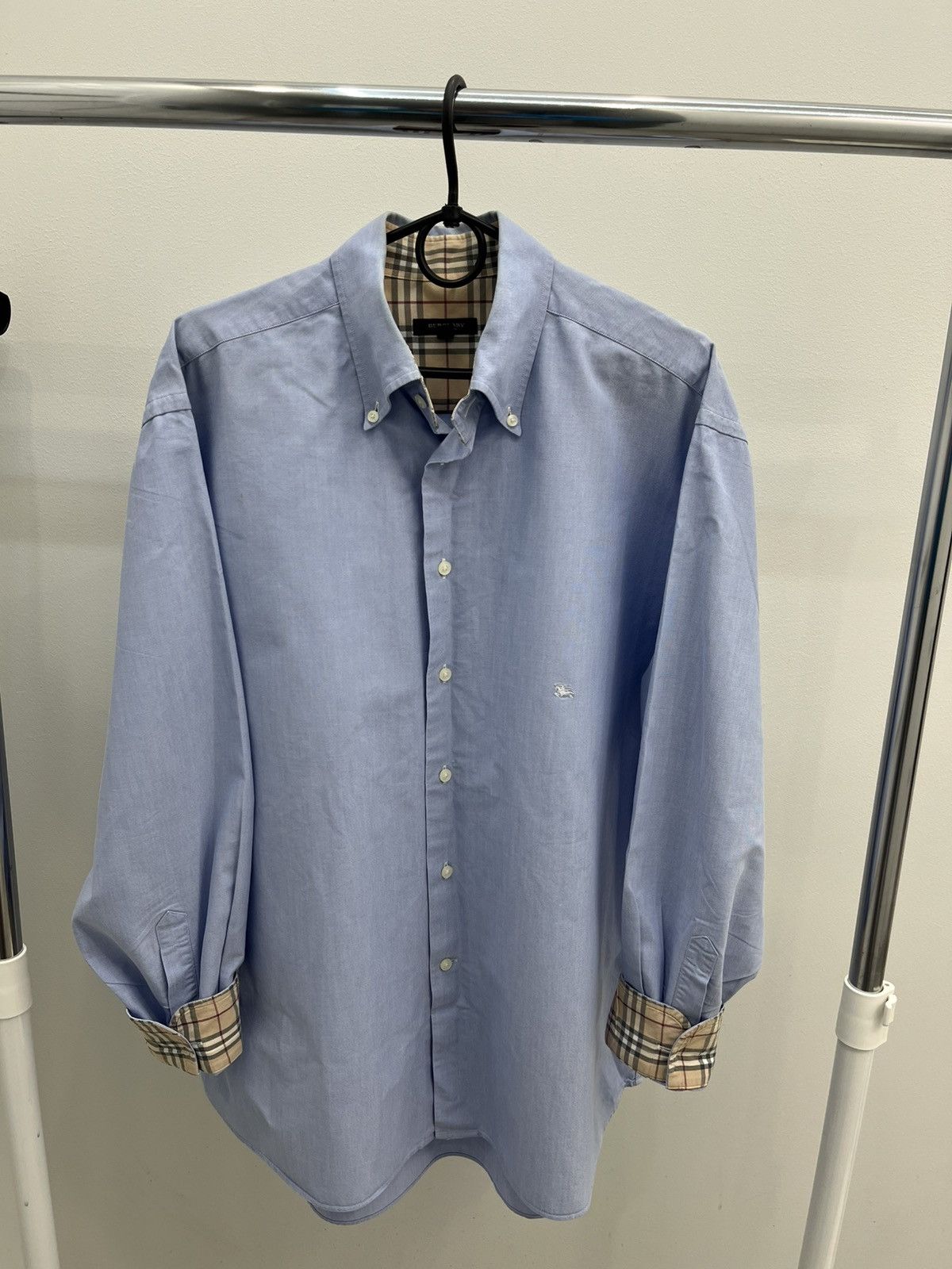 Burberry Burberry Nova Check Cotton Logo Shirt Size US XL / EU 56 / 4 - 2 Thumbnail