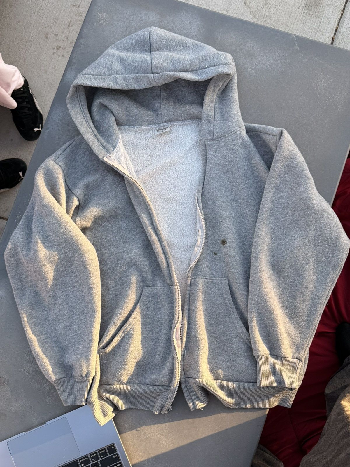 Other Thrifted Zip Up Jacket – Gray – Size M – Vintage Size US M / EU 48-50 / 2 - 1 Thumbnail