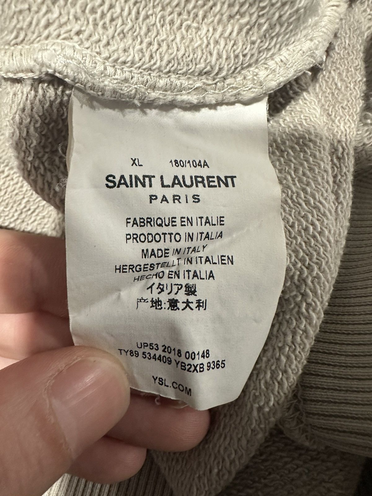 Saint Laurent Paris SAINT LAURENT SNAKE HEART CREW SWEAT Size US XL / EU 56 / 4 - 3 Thumbnail