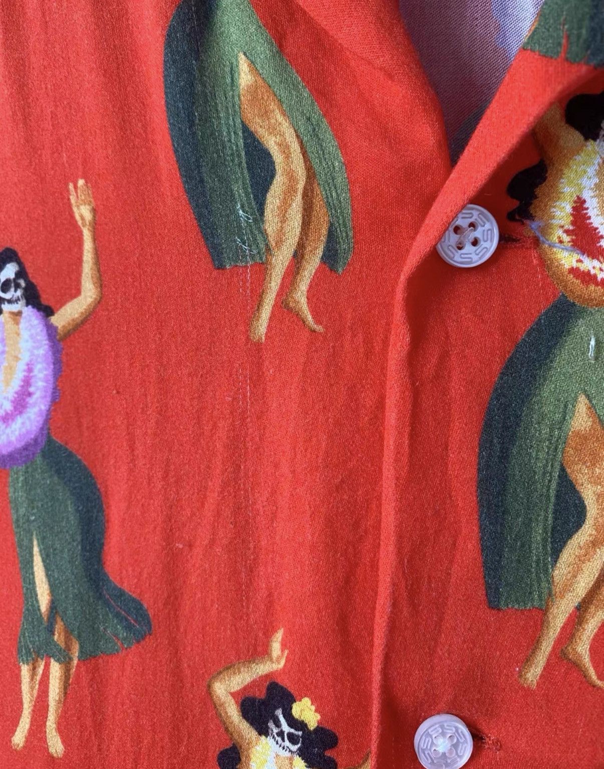 SSS World Corp SSS WORLD CORP. Skull Dancer Hawaiian Shirt K7 Size US S / EU 44-46 / 1 - 5 Thumbnail